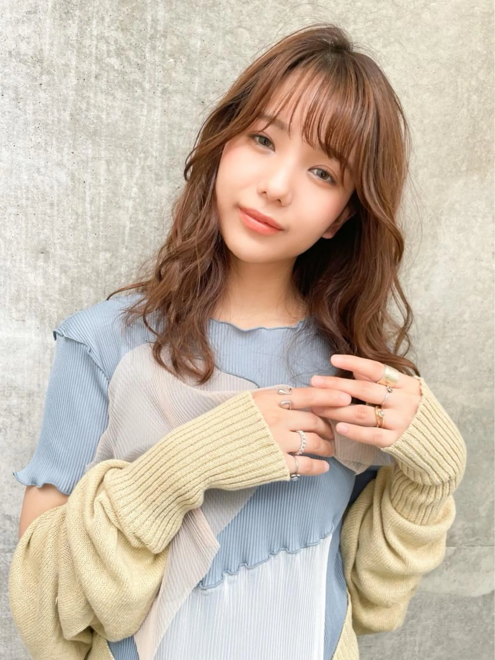 セミロング カラー パーマ ヘアアレンジ メンズ キッズ マツエク・マツパ ベージュカラー カット ヘアカラー トリートメント ヘアセット 韓国ヘア🫧 KAZUTOのヘアスタイル