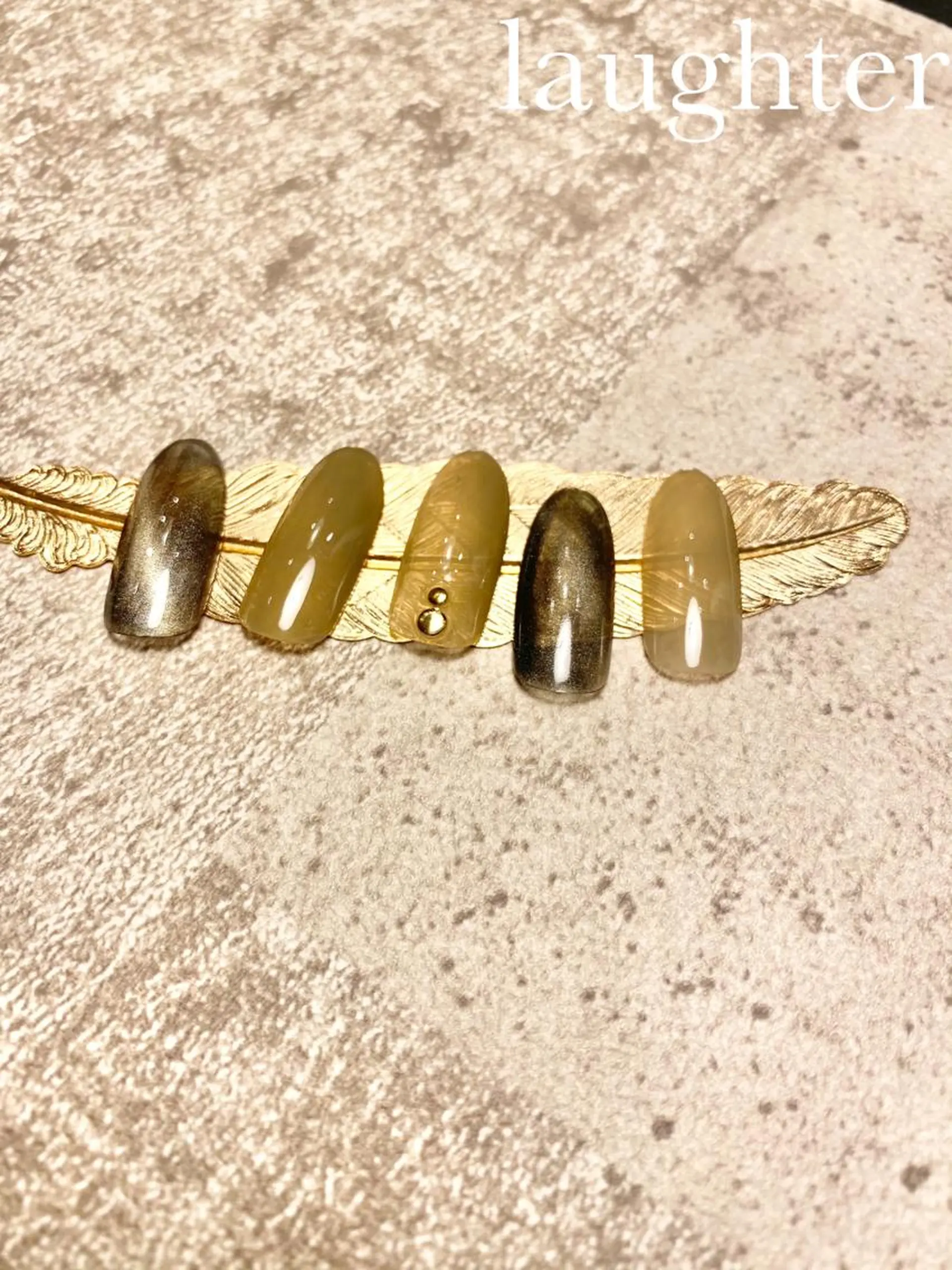 ネイル マグネットネイル ハンドネイル laughter nailのネイルデザイン