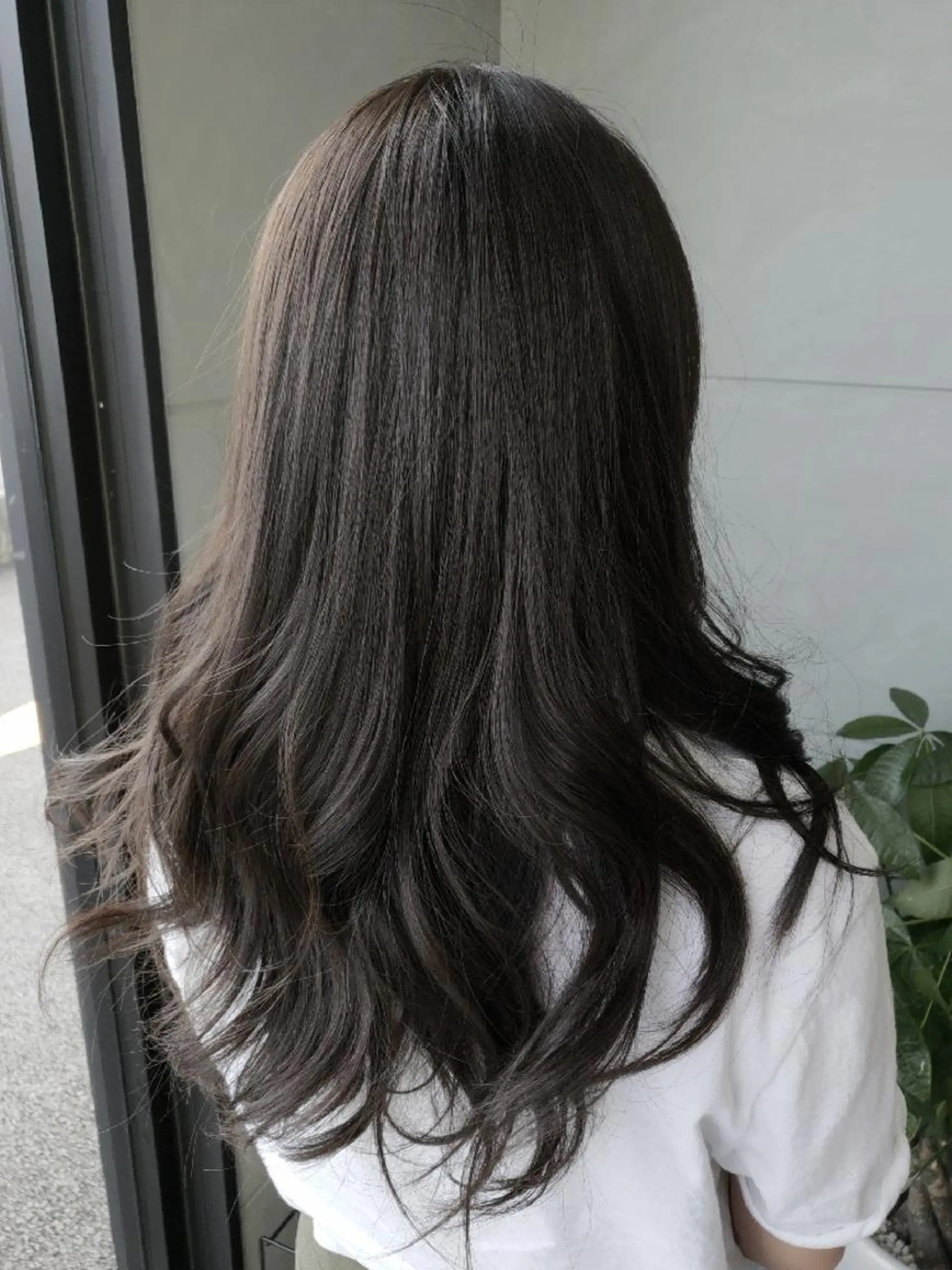 ロング カラー アッシュ アッシュグレー メッシュ ma cherie 三浦直美のヘアスタイル