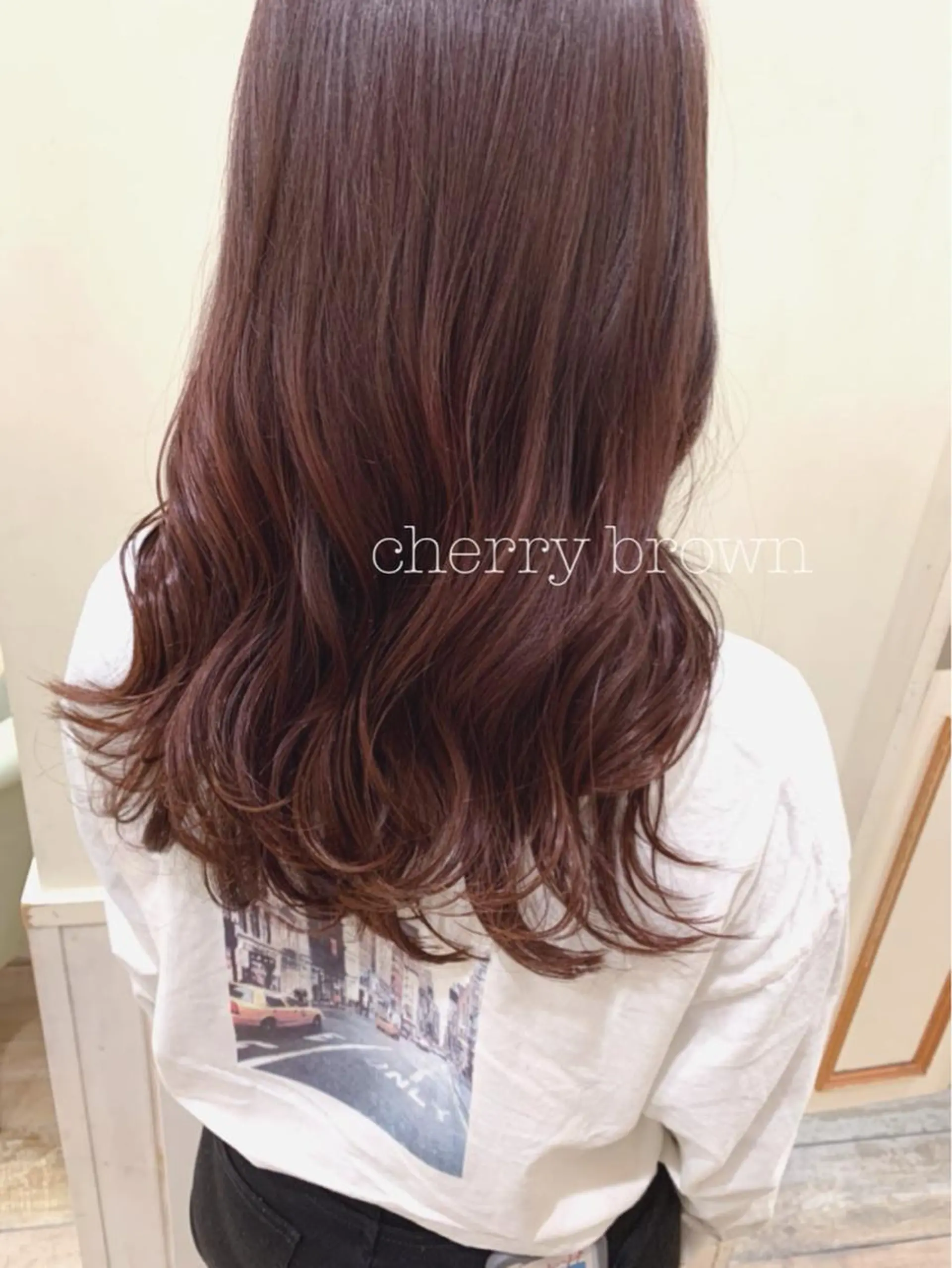 セミロング カラー カット ヘアカラー トリートメント ぱつっとボブ/ 小野あかねのヘアスタイル