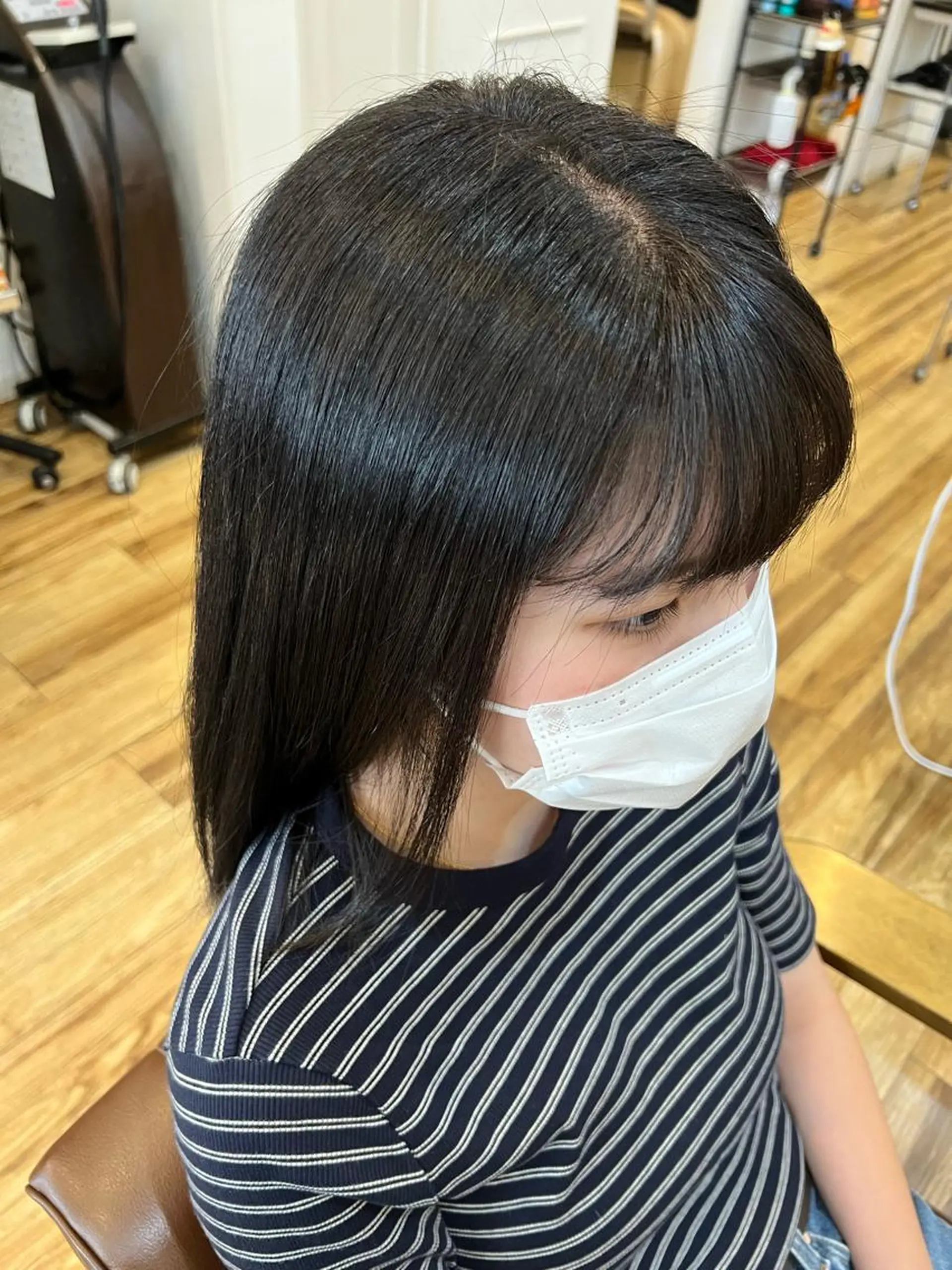 ロング カラー 黒髪 ブラウンカラー 美容室Class所属・🐰ハイトーンカラー 畠山　渡🐰のヘアスタイル