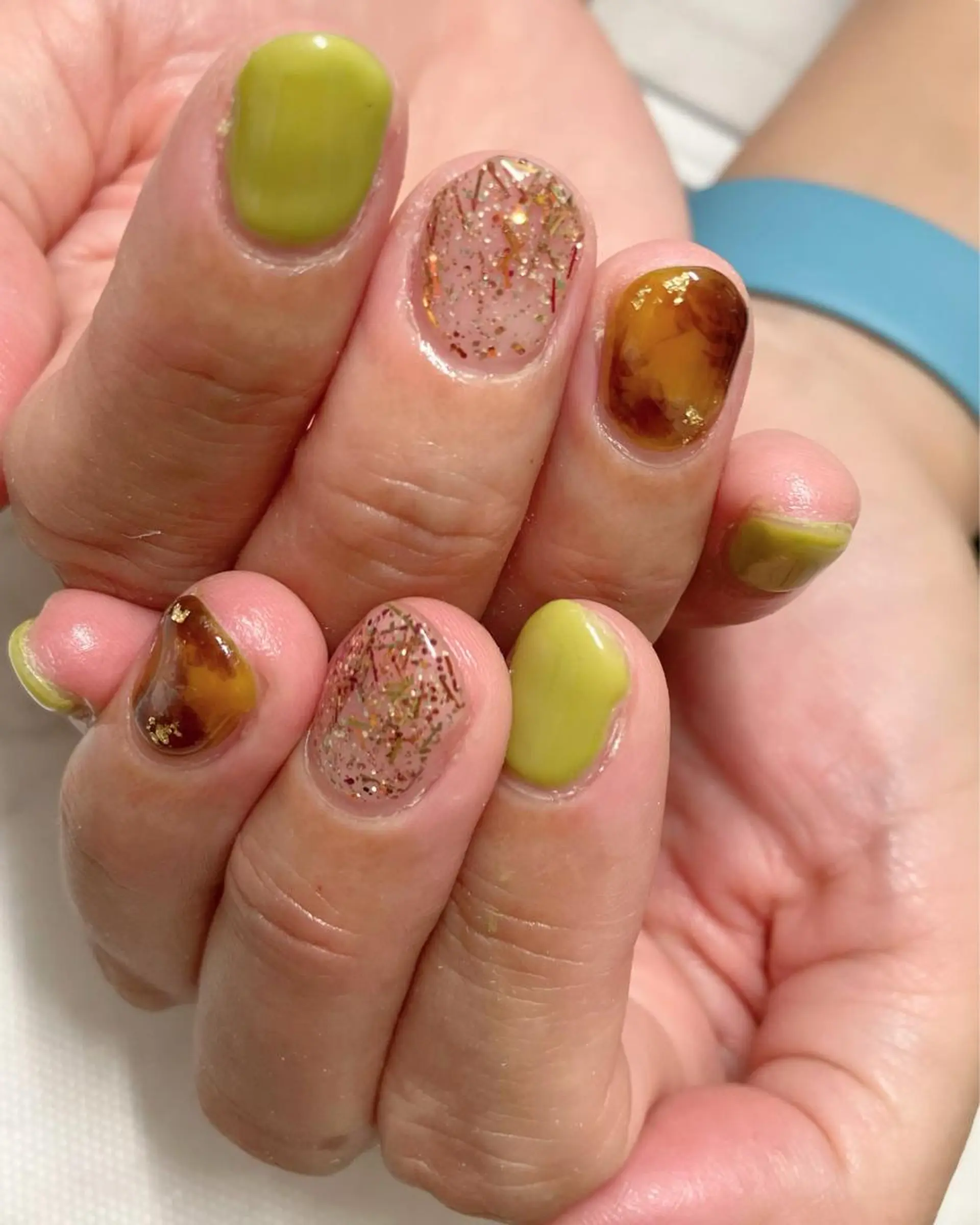 ネイル べっ甲ネイル nail salon mのネイルデザイン