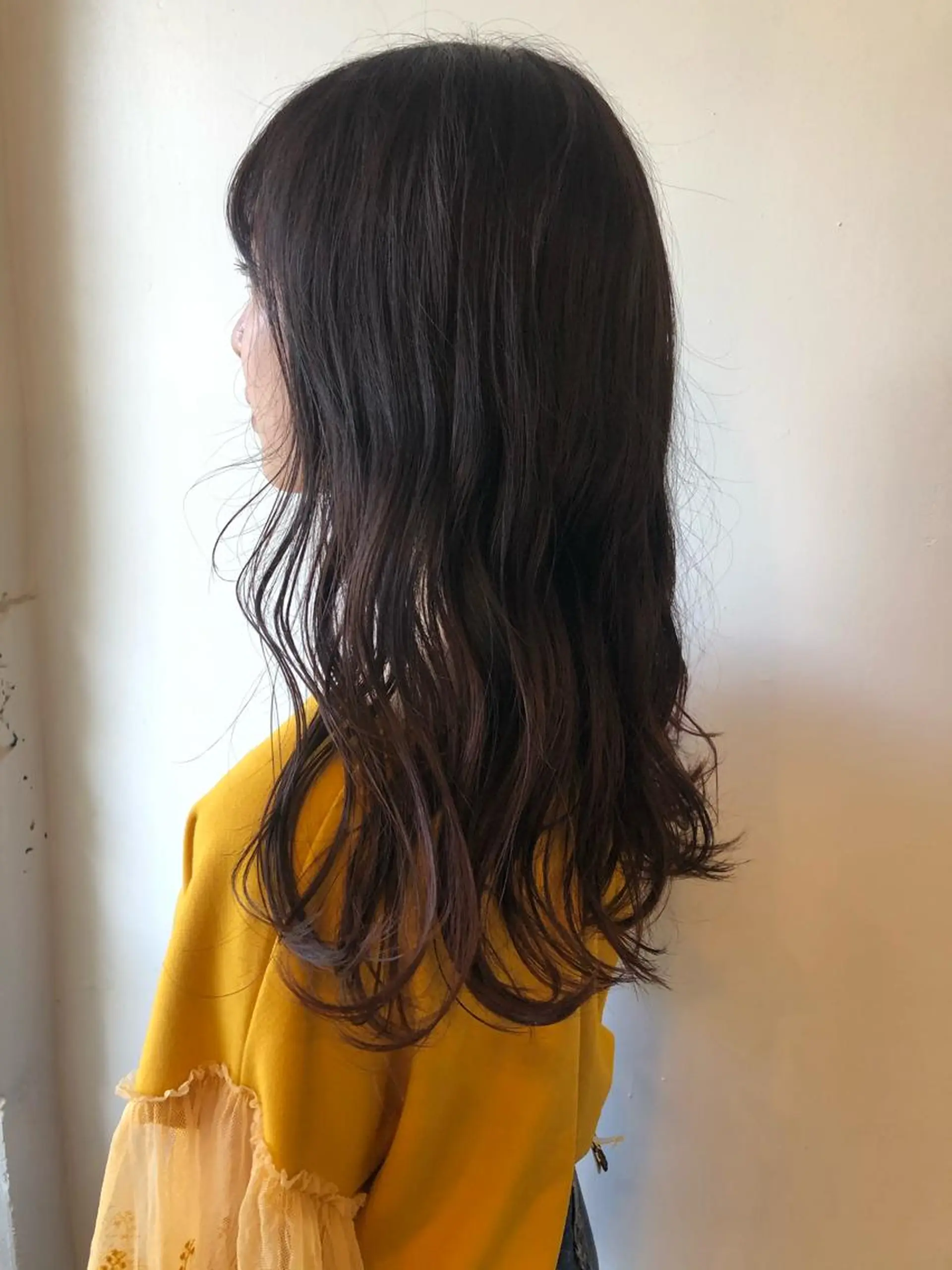 セミロング カラー 安藤 佑衣のヘアスタイル