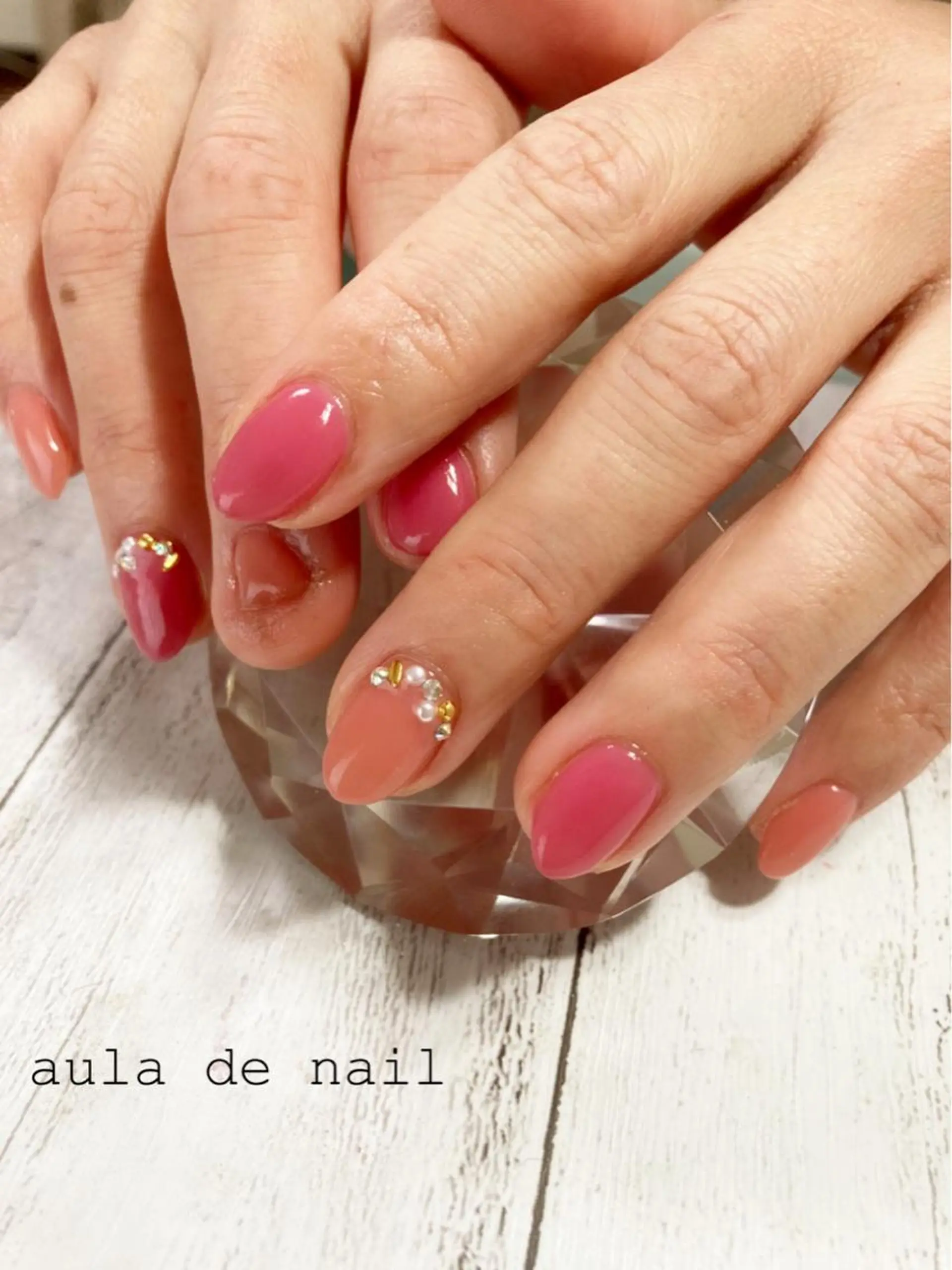 ネイル 卒業式 ハンドネイル auladenail アウラデネイルのネイルデザイン