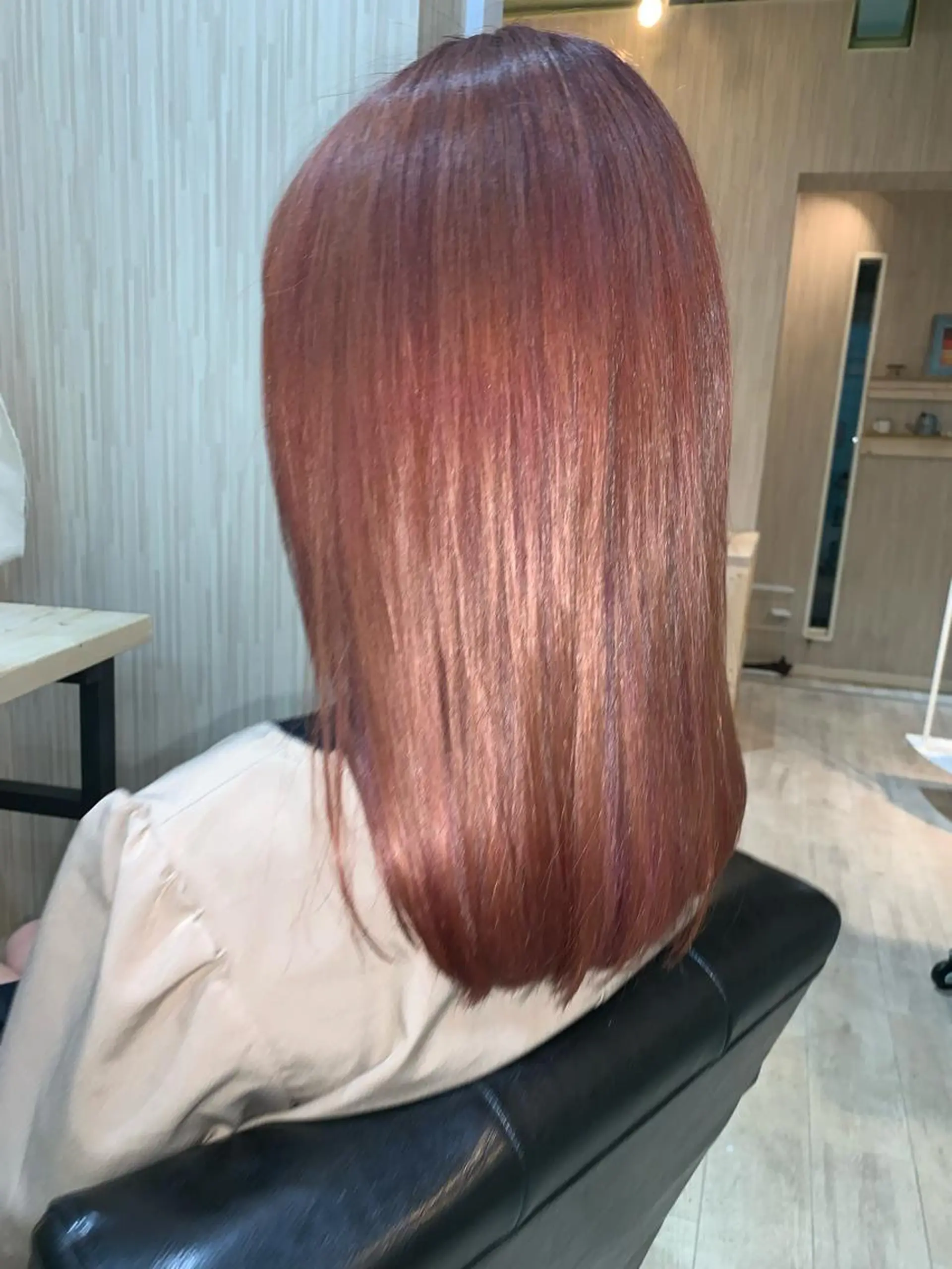 セミロング カラー ヘアアレンジ ピンクカラー ヘアカラー nico  原宿所属・nico【代表】 市川　拓也のヘアスタイル