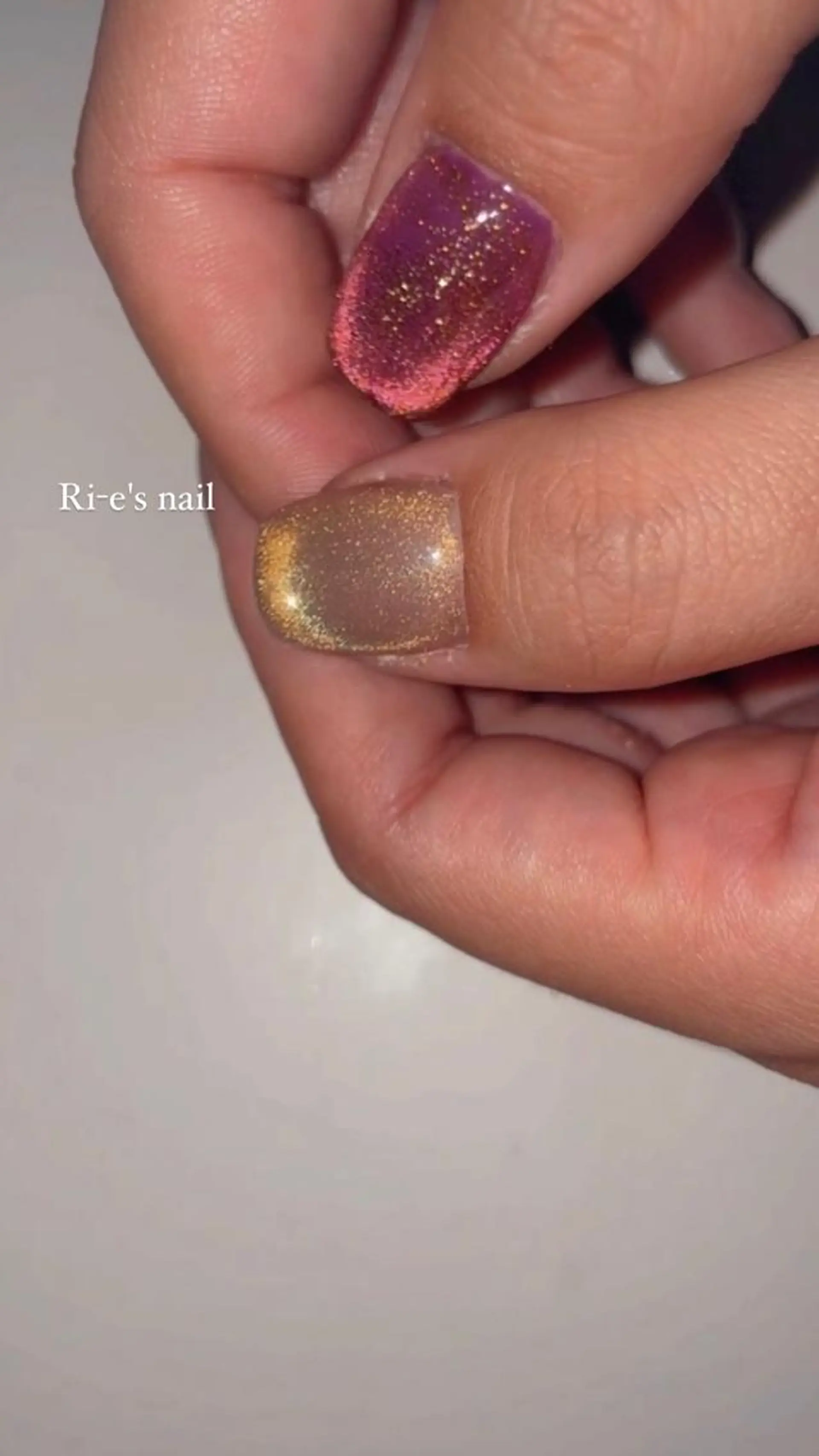 ネイル ジェルネイル マグネットネイル ニュアンスネイル Ri-e's nailのネイルデザイン