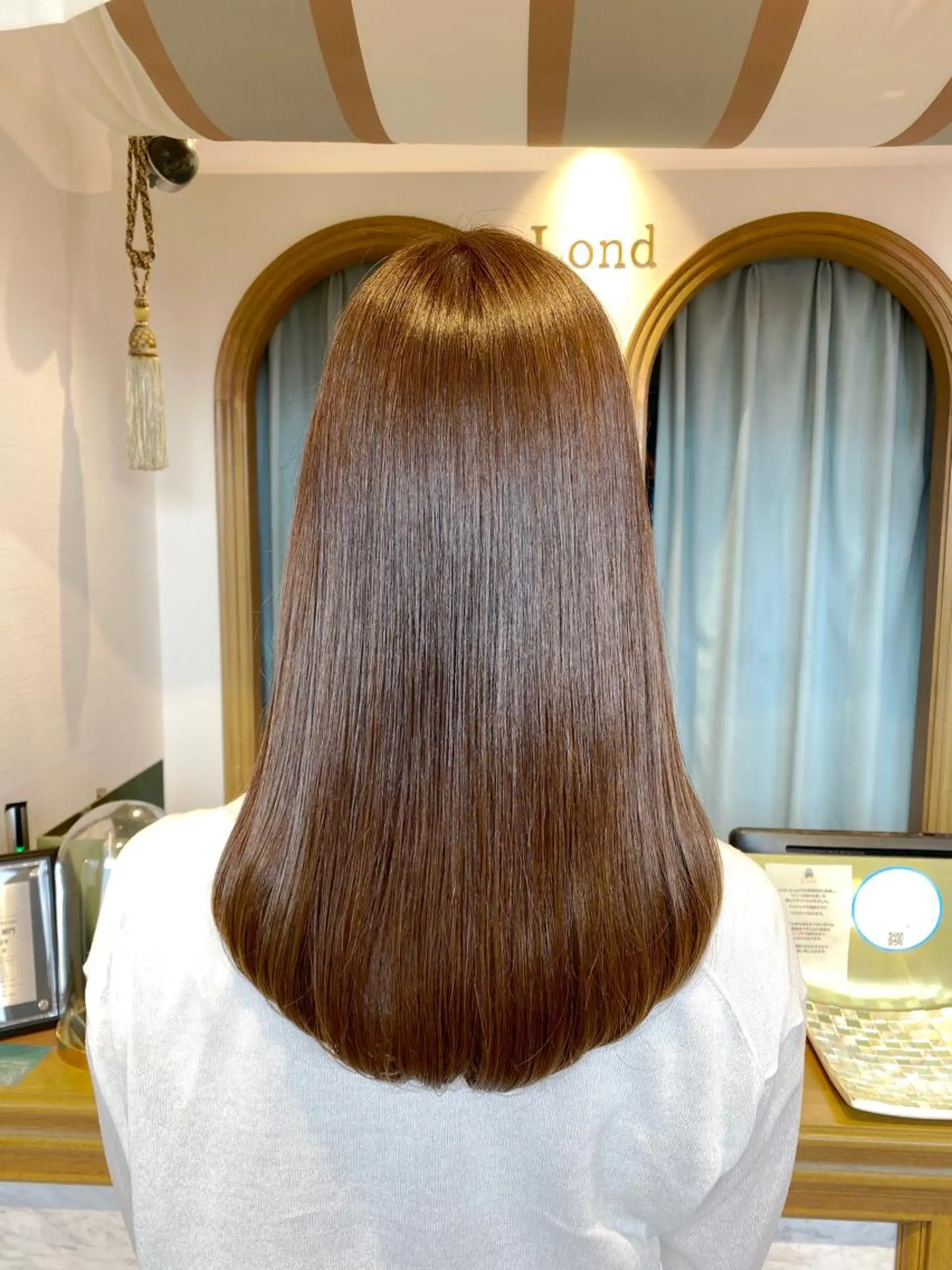 ロング カット ヘアカラー トリートメント 韓国ヘア/レイヤー/ 髪質改善🫧西田のヘアスタイル