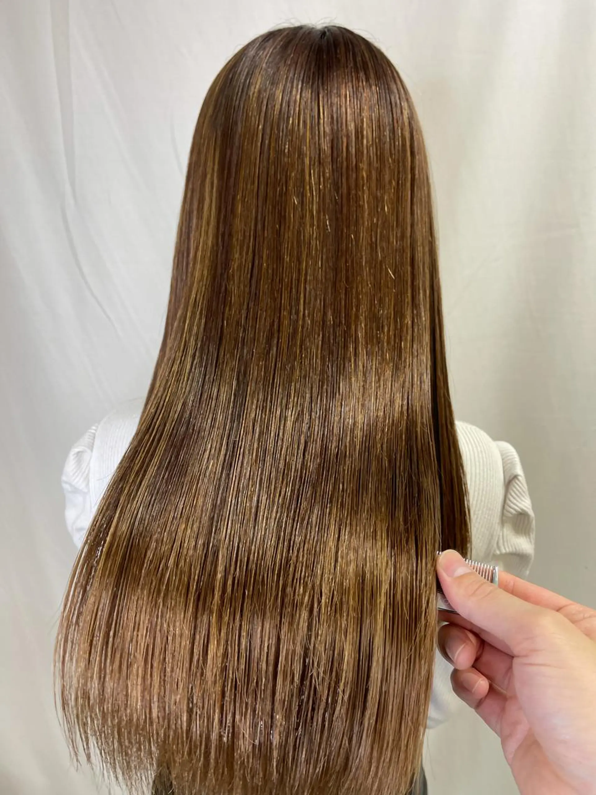 ロング パーマ カット 縮毛矯正 トリートメント 髪質改善/縮毛矯正 /ブリーチ矯正/岡部のヘアスタイル