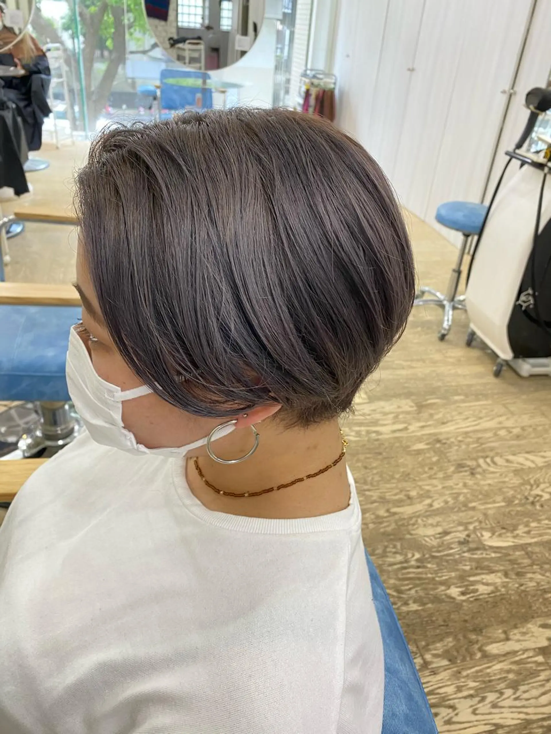 ショート カラー アッシュ ラベンダーカラー ラベンダーアッシュ ENO ✨ハイトーン✨のヘアスタイル