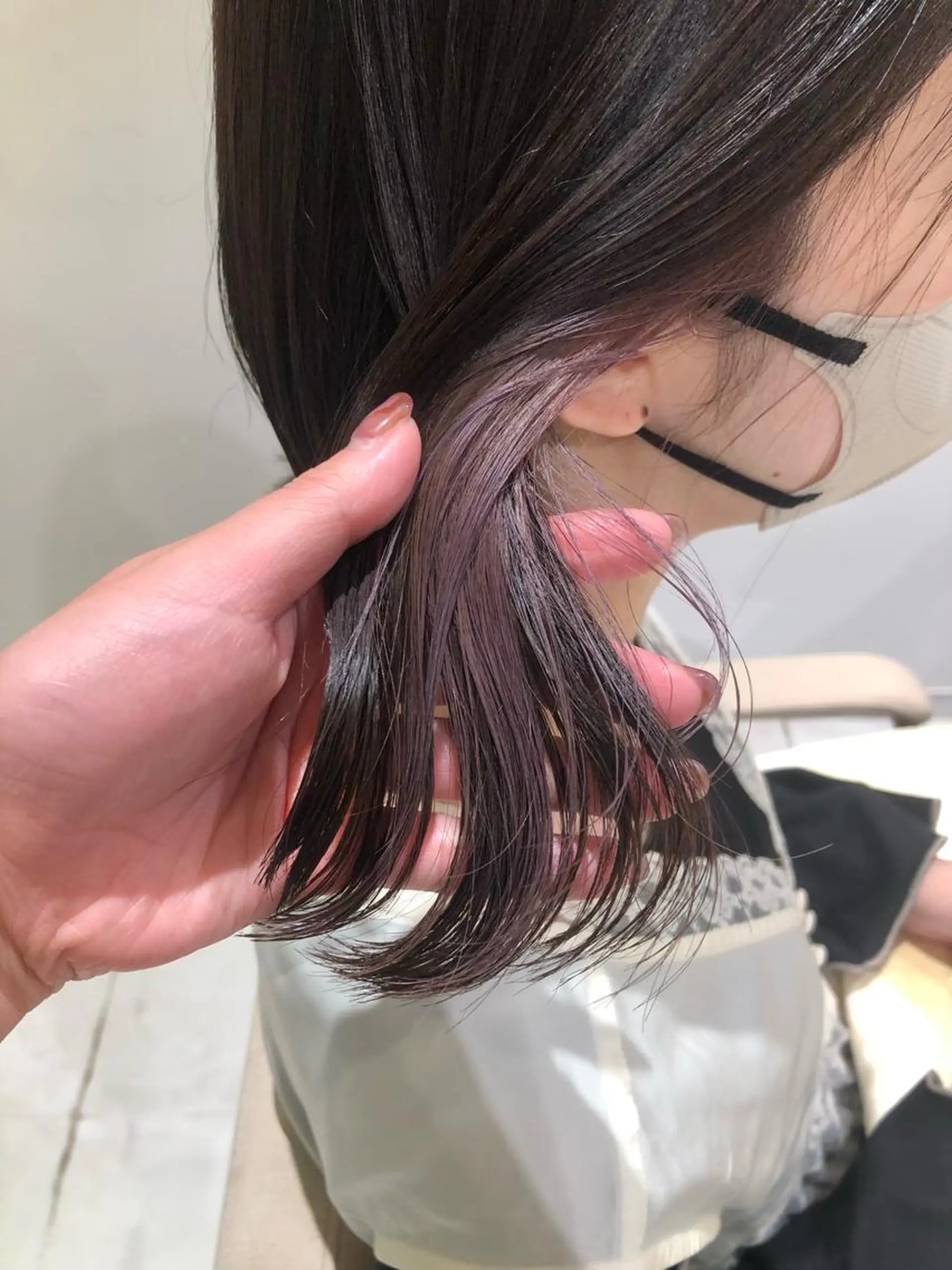 ミディアム カラー ラベンダーカラー ヘアカラー お顔まわりカット/ 暖色カラー🍑Amiのその他イメージ
