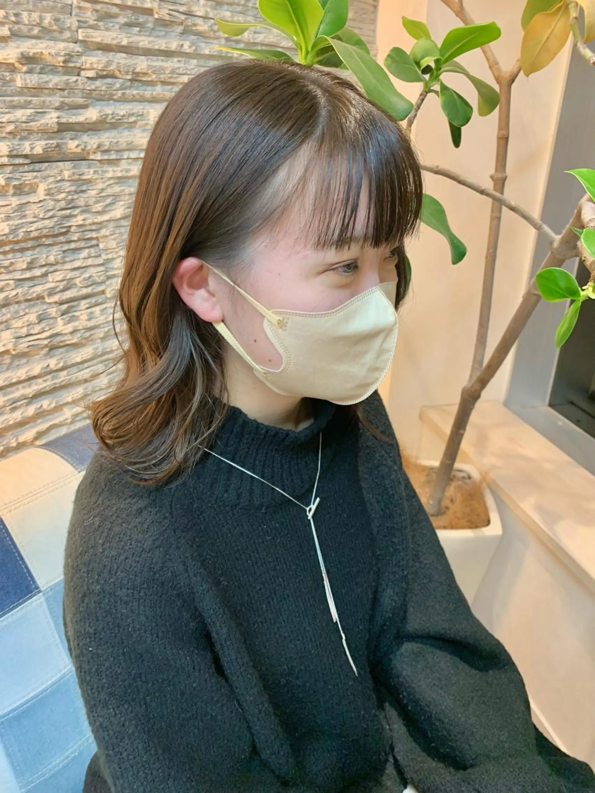 ミディアム カラー グラデーションカラー 田中 愛梨のヘアスタイル