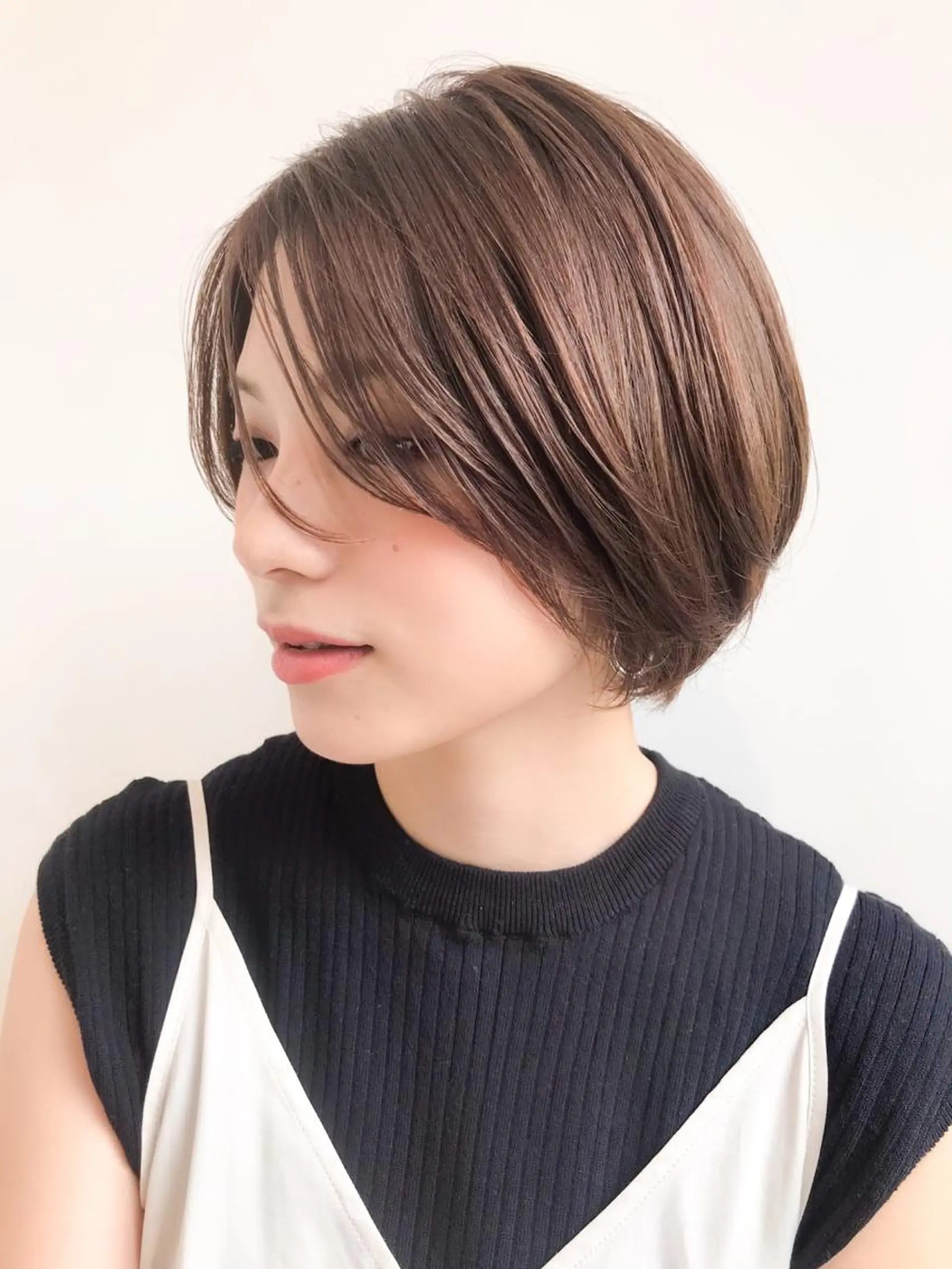 ショート 髪質改善 似合わせカット ショートヘア 縮毛矯正 トリートメント カット ヘアカラー トリートメント イメチェンカット✂️ 錦糸町佐藤店長のヘアスタイル