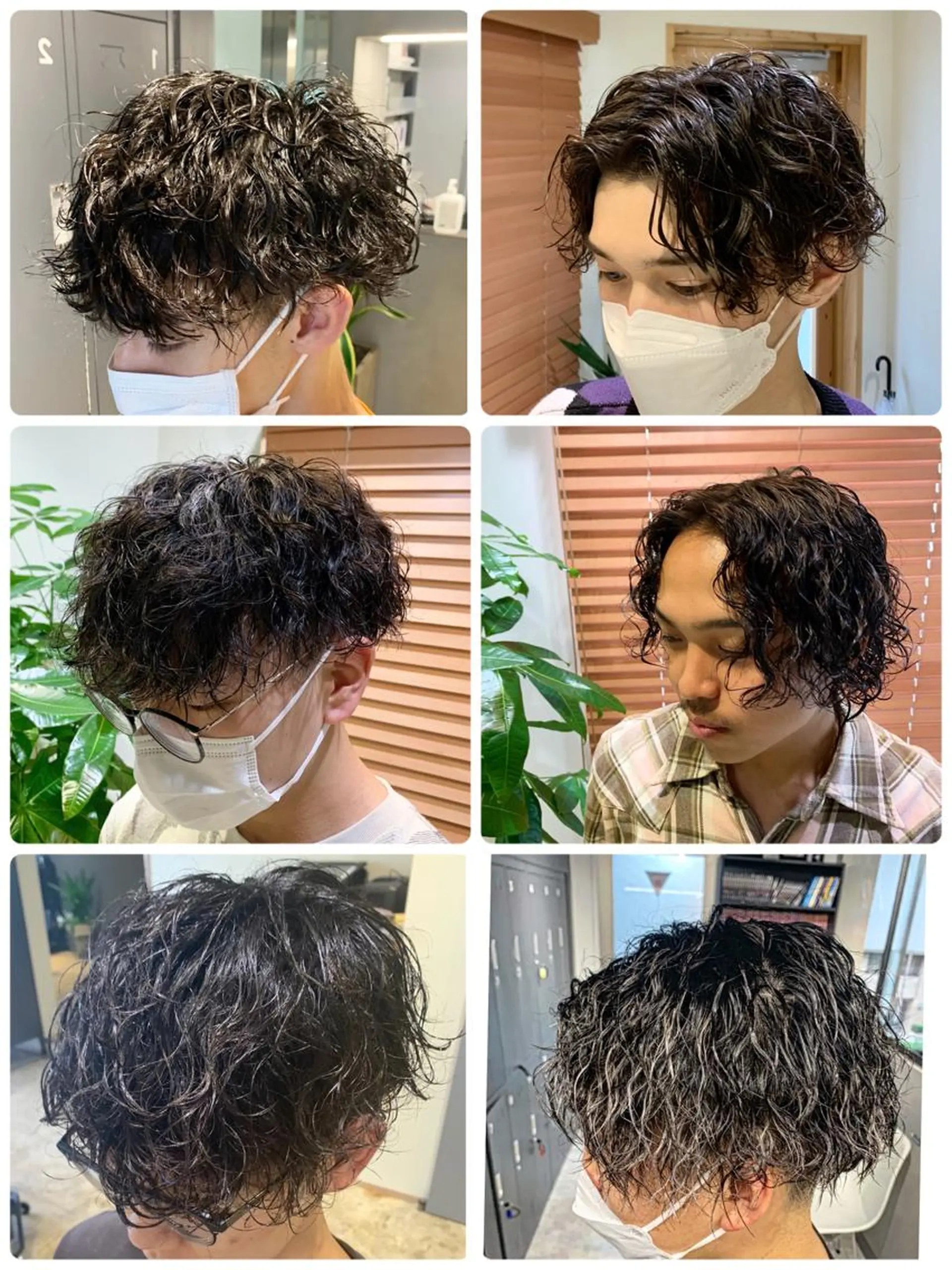 ミディアム カット ヘアカラー パーマ 園田 将士のヘアスタイル