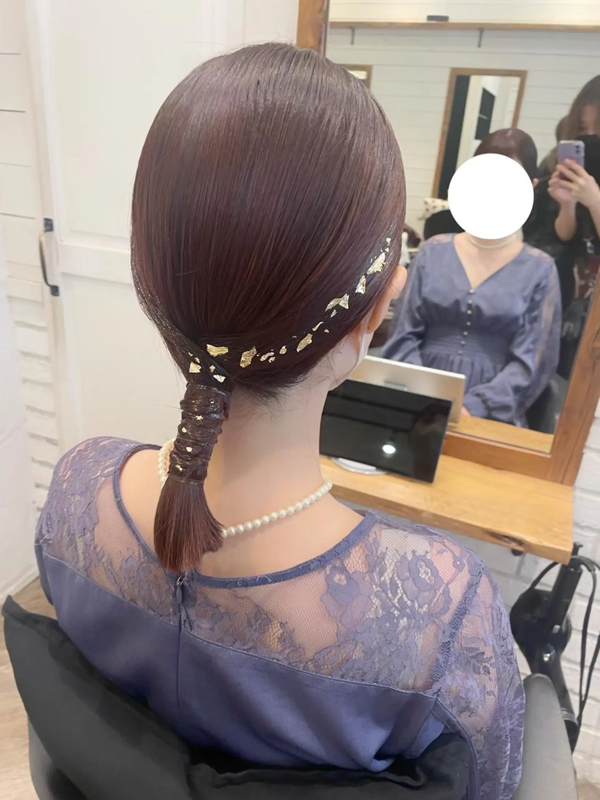 ミディアム ヘアセット Hair Salon BOTTOMS所属・✨透明感ケアカラー✨ 長野ゆきなのヘアスタイル