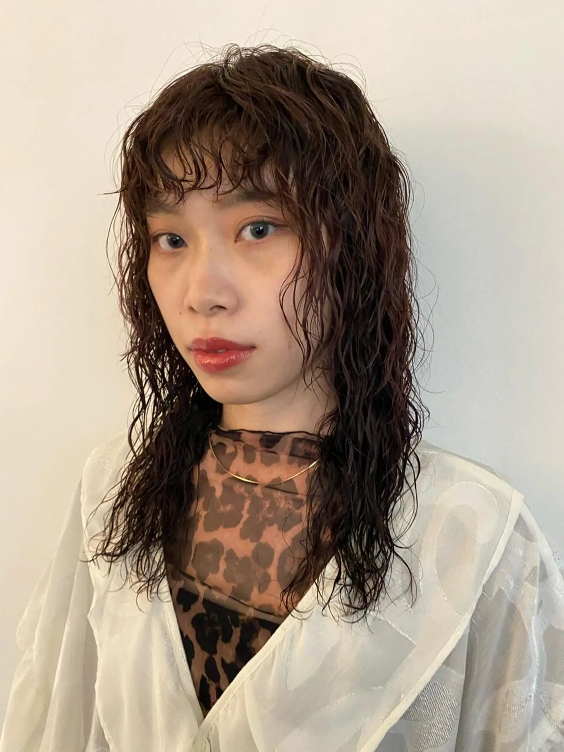 ロング パーマ カット パーマ トリートメント パーマ、髪質改善 菊地美月のヘアスタイル
