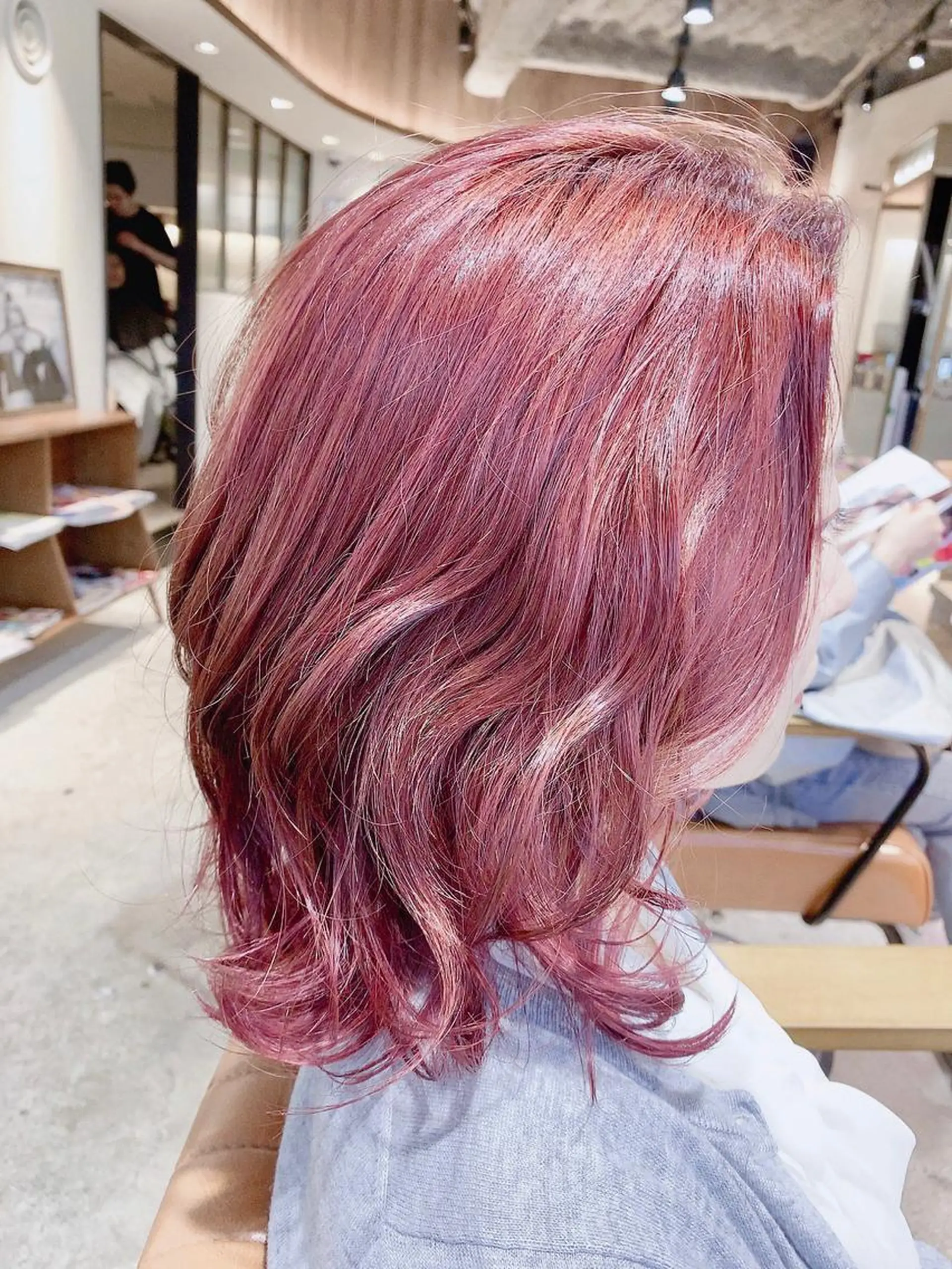 ミディアム カット ヘアカラー トリートメント ヘアセット 坂本 なつきのヘアスタイル