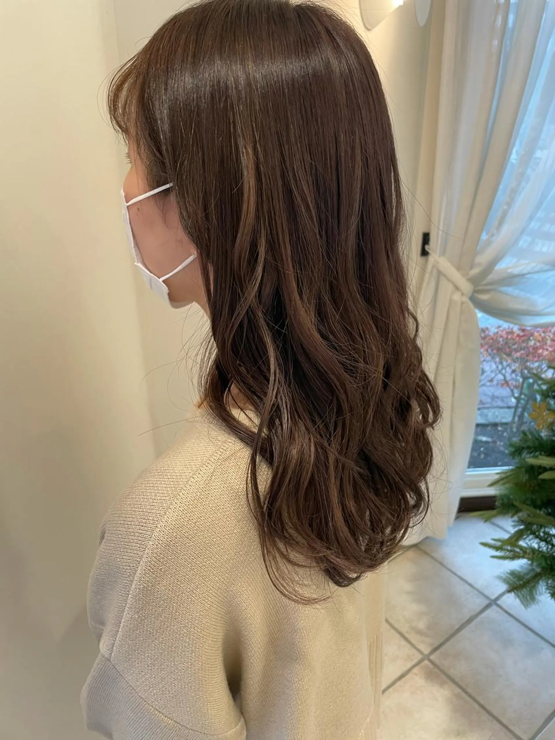 ロング チョコレートブラウン ハイライト トリートメント 韓国風ヘア♡ runaのヘアスタイル