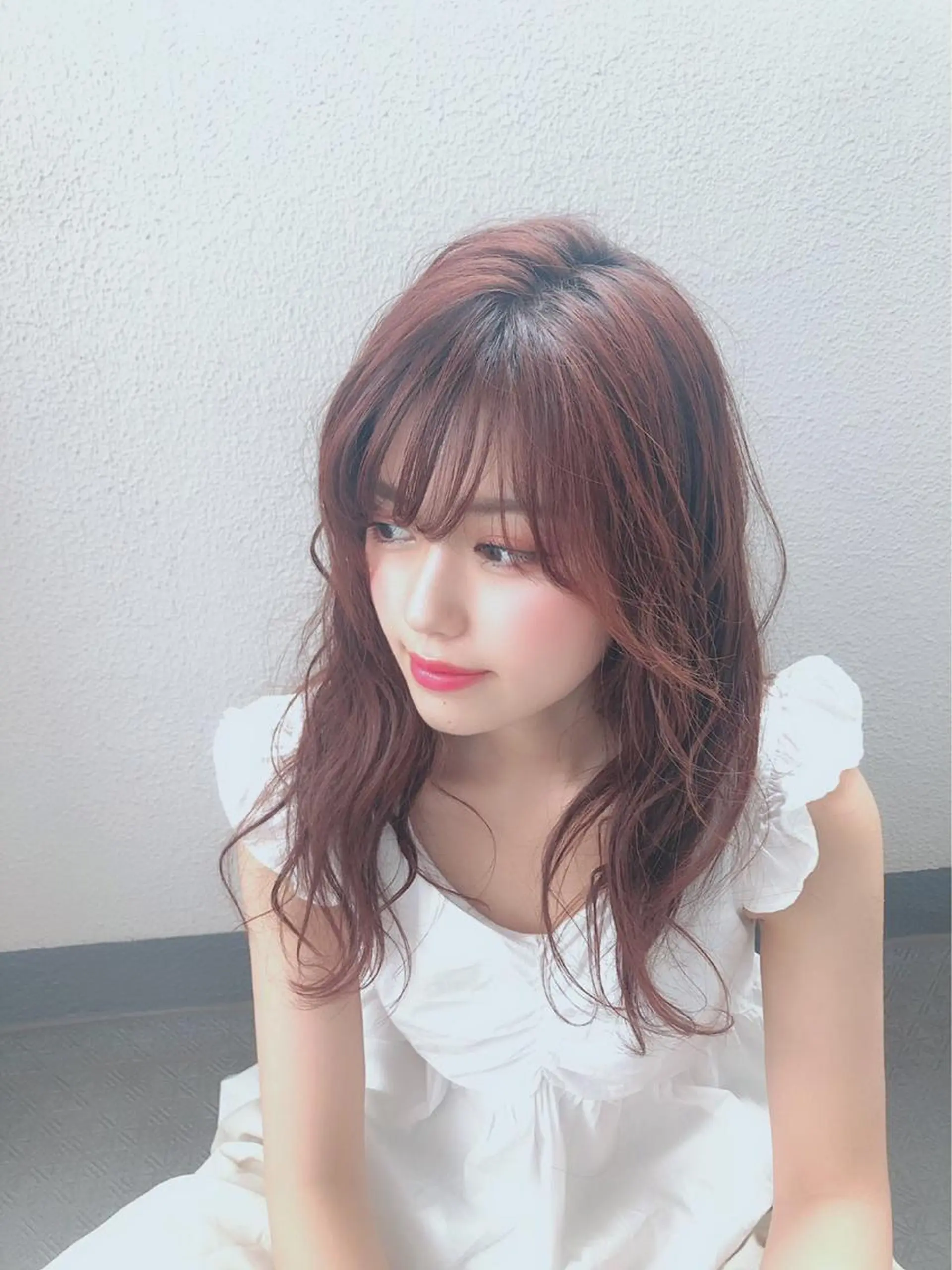 ミディアム ボブ韓国風レイヤー 髪質改善/畠中ケントのヘアスタイル