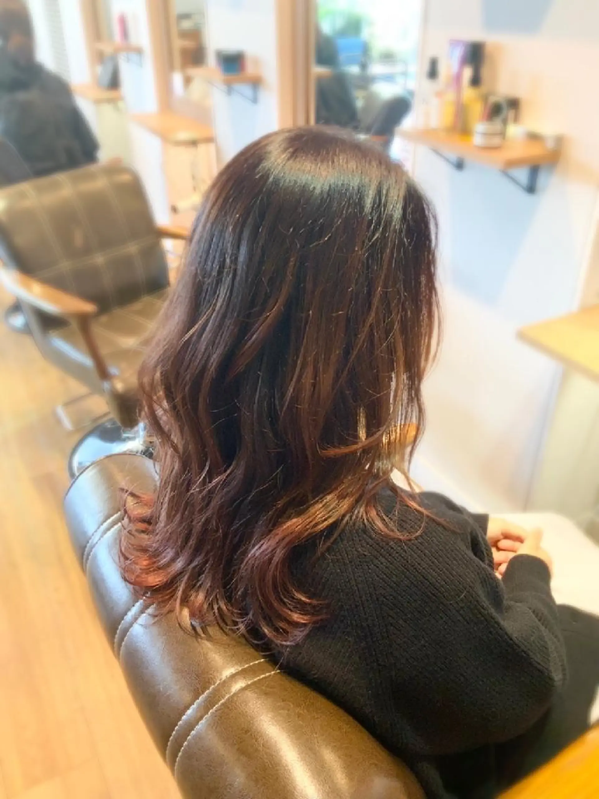 カラー ピンクカラー 堀 望美のヘアスタイル