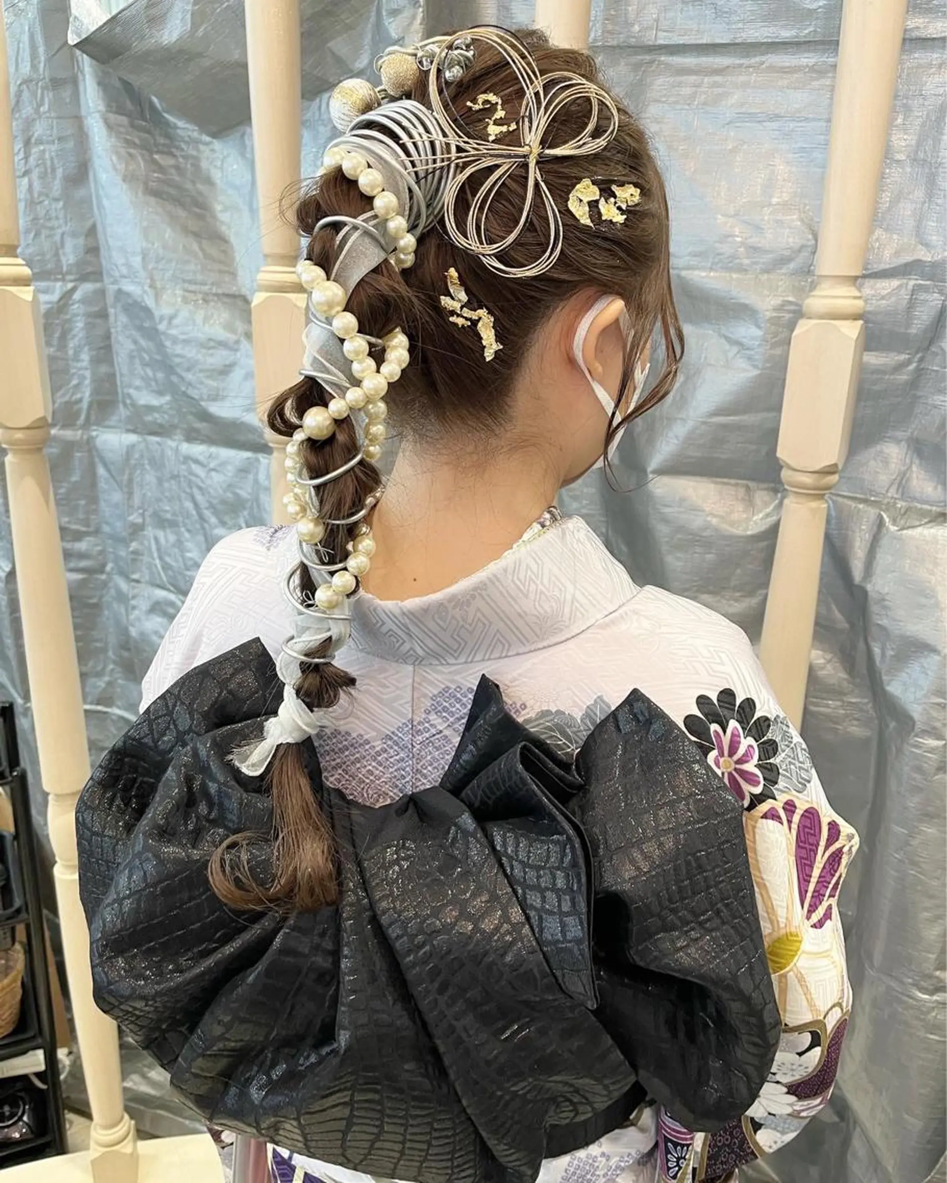ロング 着付け サソウ ユリエ🥥のヘアスタイル