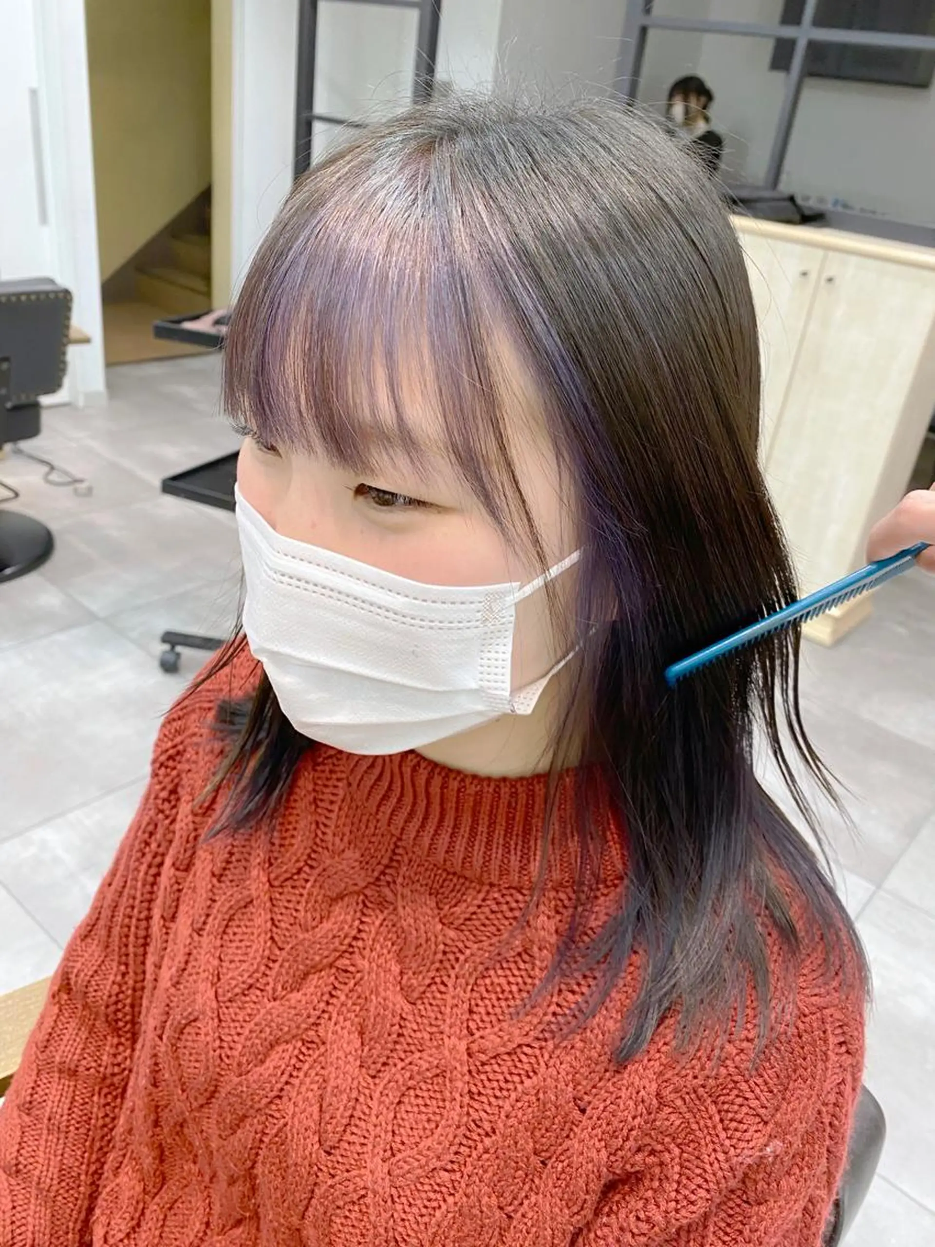ミディアム カラー グレージュ ラベンダーカラー ラベンダーグレージュ ラベンダーグレー ヘアカラー 髪質改善/ブリーチ 🎨MASAKiのヘアスタイル