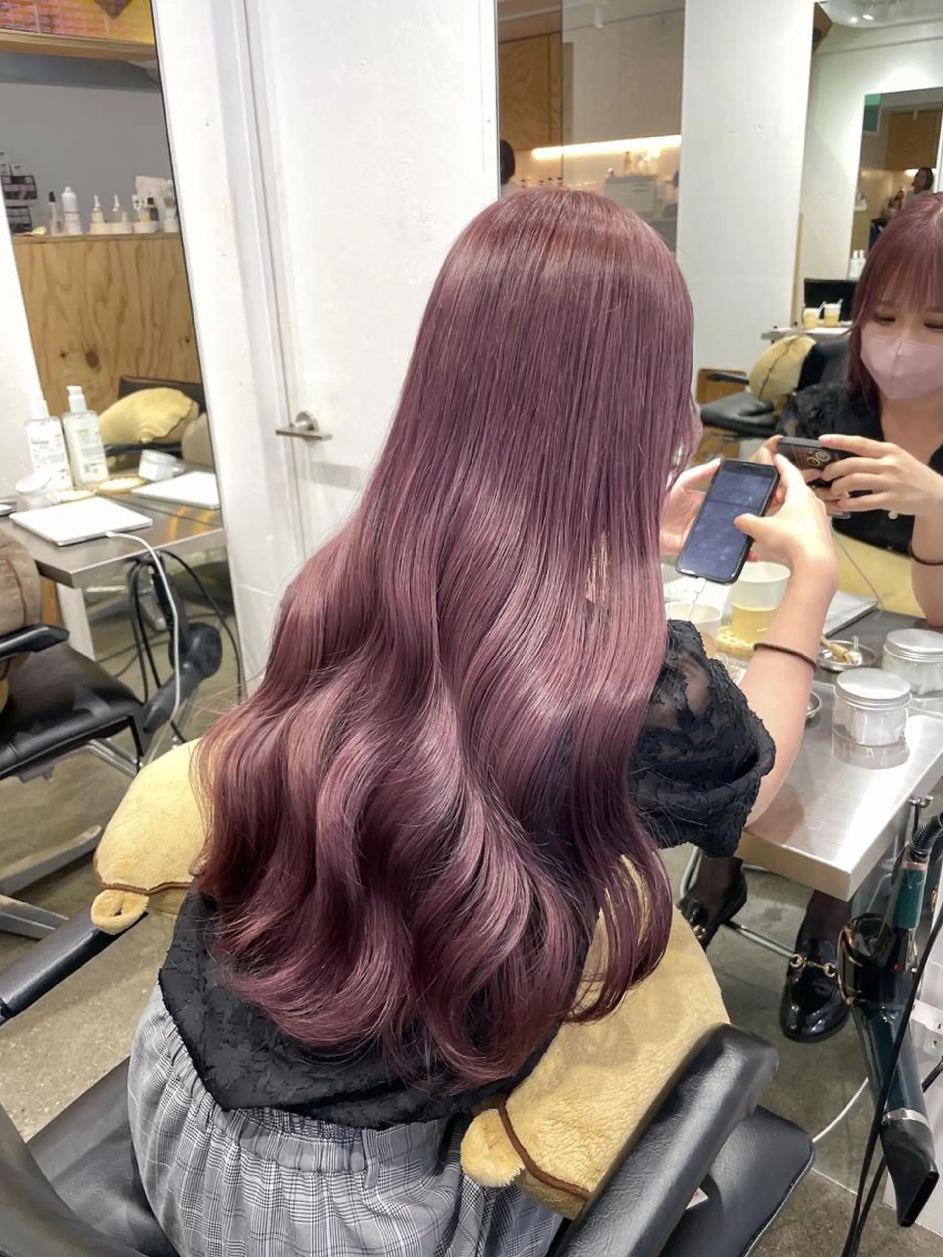 ロング カラー アディクシーカラー ベージュカラー ブリーチ ケアブリーチ イルミナカラー ヘアカラー 🪞♡韓国風スタイル MISATO🪞♡のヘアスタイル