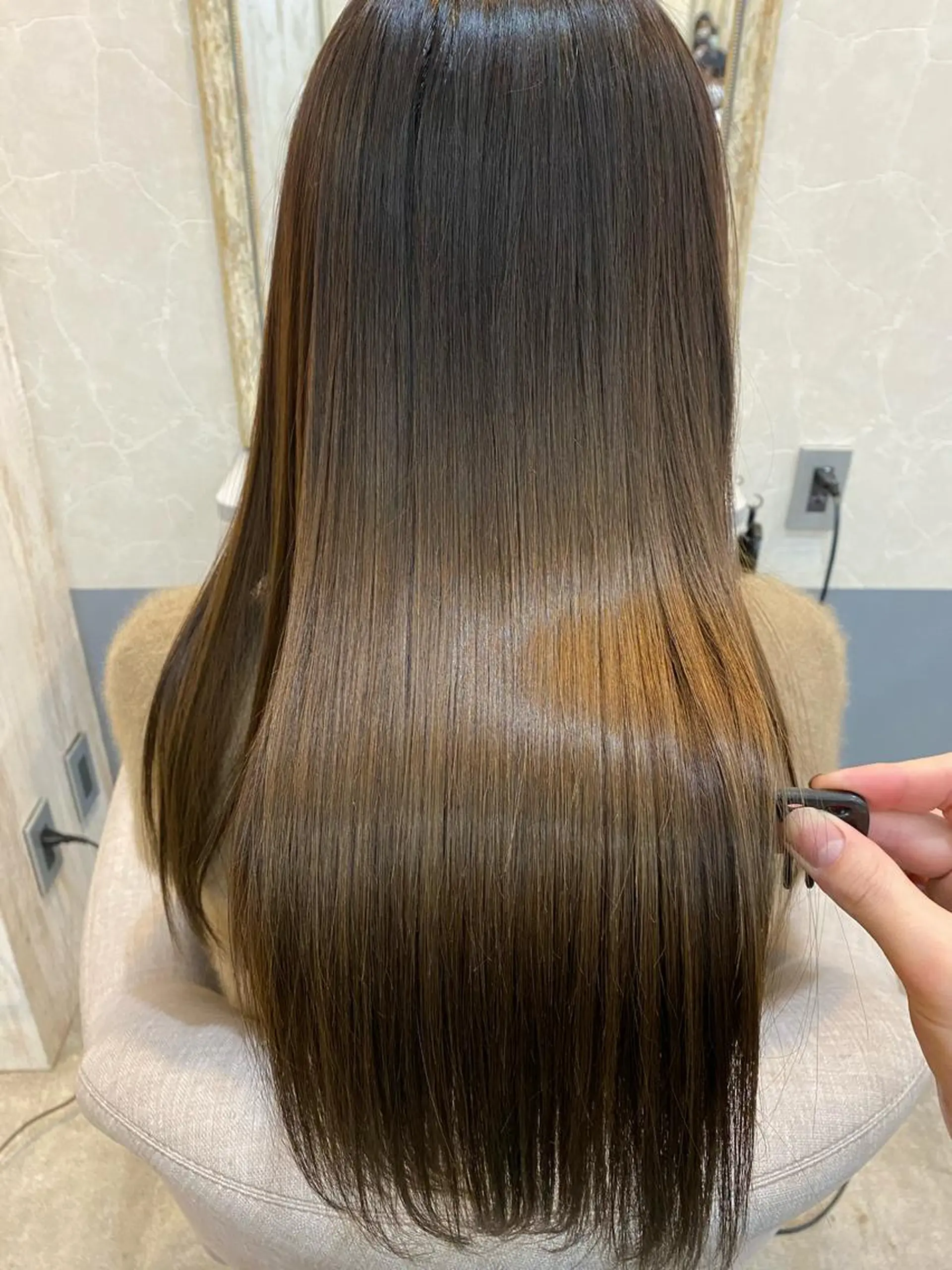 ロング カラー カット ヘアカラー トリートメント 艶髪/髪質改善/ 縮毛矯正/北島のヘアスタイル