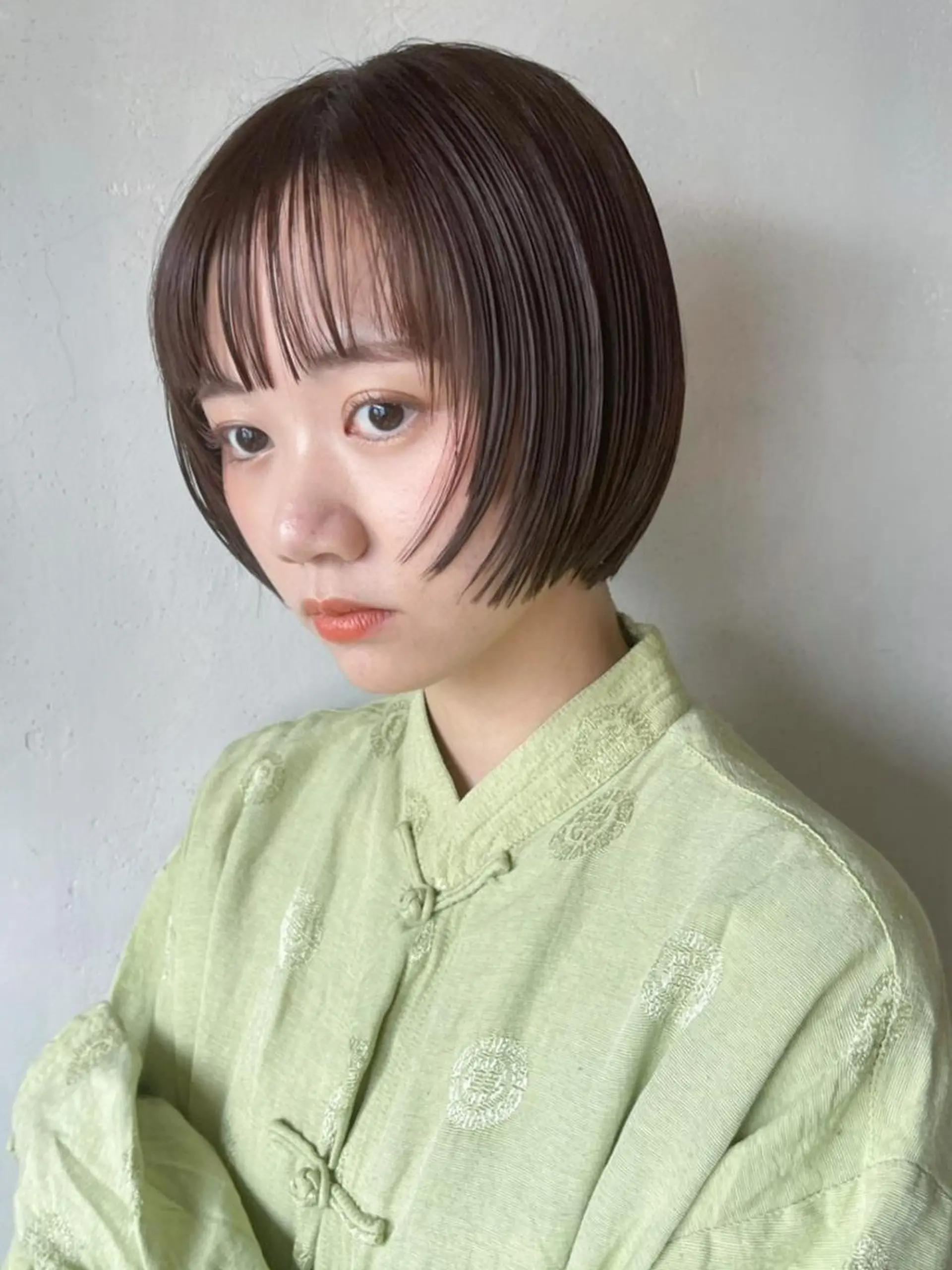 ショート カラー ボブレイヤー ボブ 顔まわりレイヤー レイヤーカット カット ヘアカラー トリートメント ITbyALBUM 藤沢店のヘアスタイル