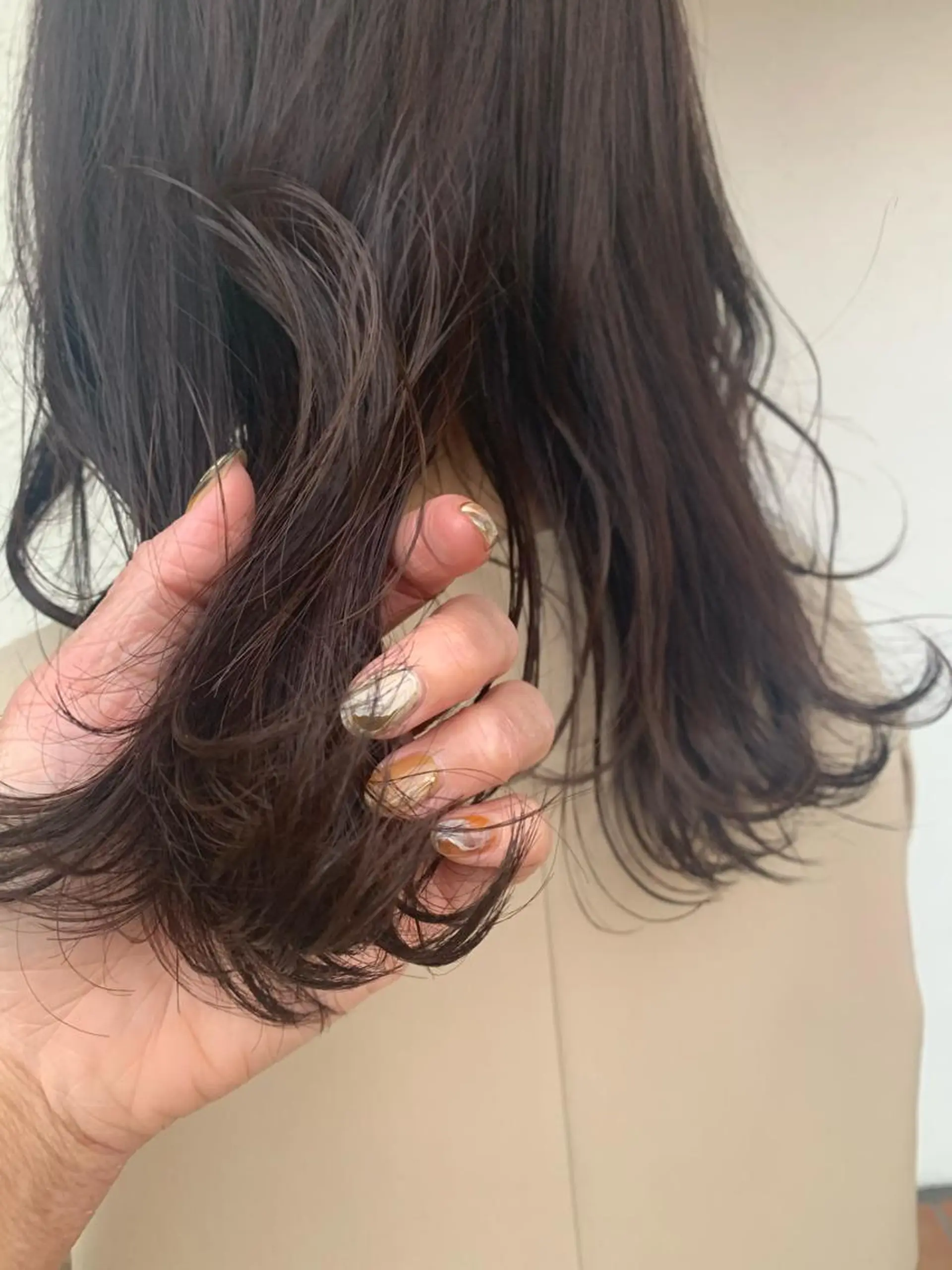 セミロング カラー カット ヘアカラー トリートメント 中津/柔らかカラー/ ナガオ イズミのヘアスタイル