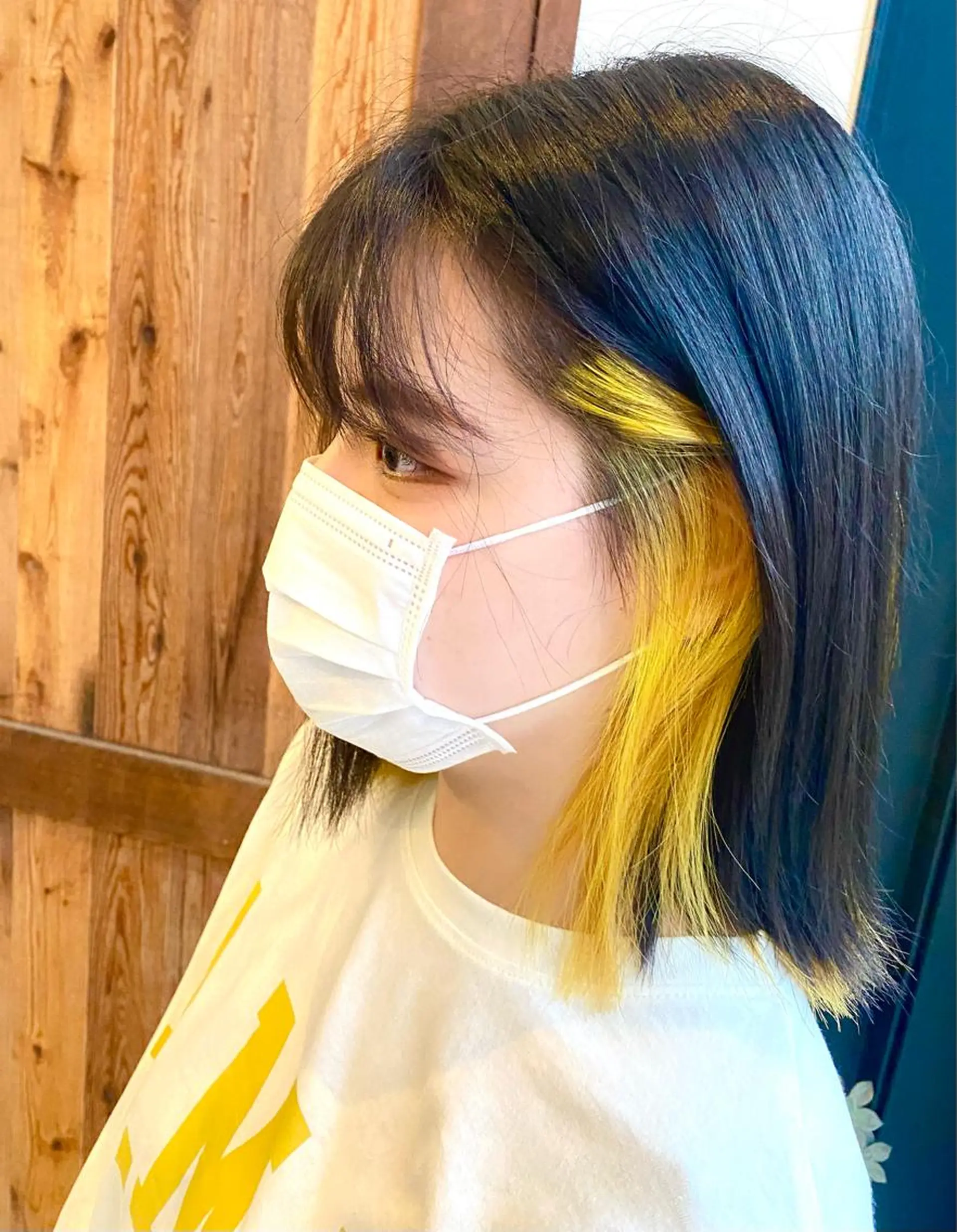カラー インナーカラー イエローカラー Salonde  COCO所属・メンズパーマ/ RIOのヘアスタイル