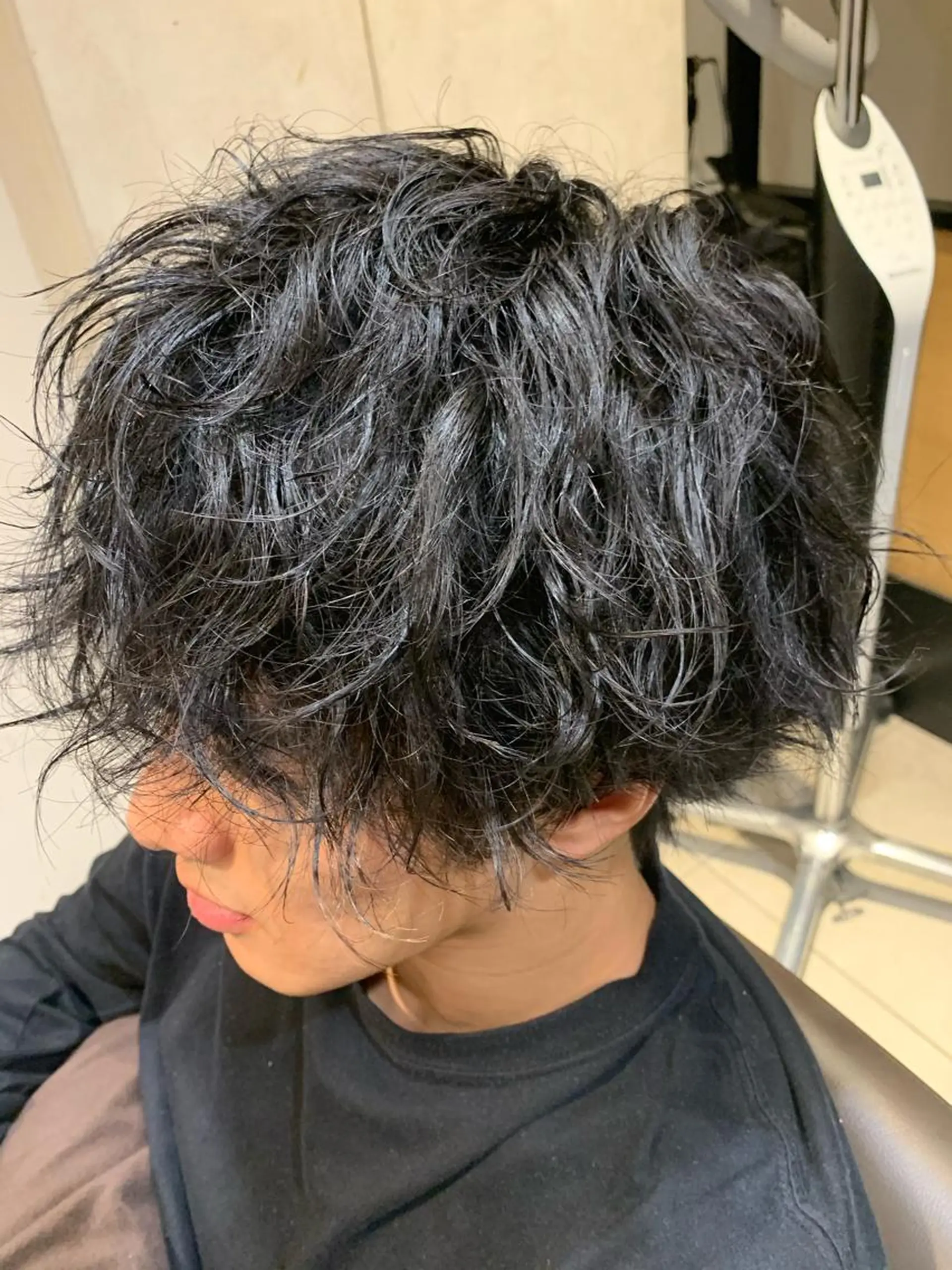 パーマ メンズ 乾かすだけでサラ艶に /髪質改善西村涼太のヘアスタイル
