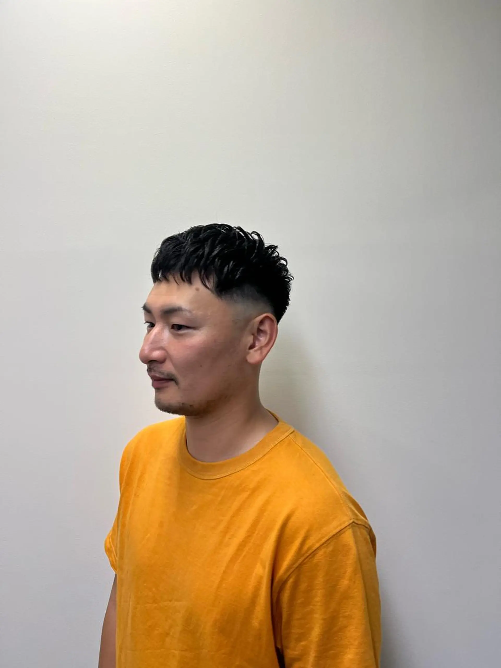 パーマ メンズ フェードカット 久保 美空のヘアスタイル