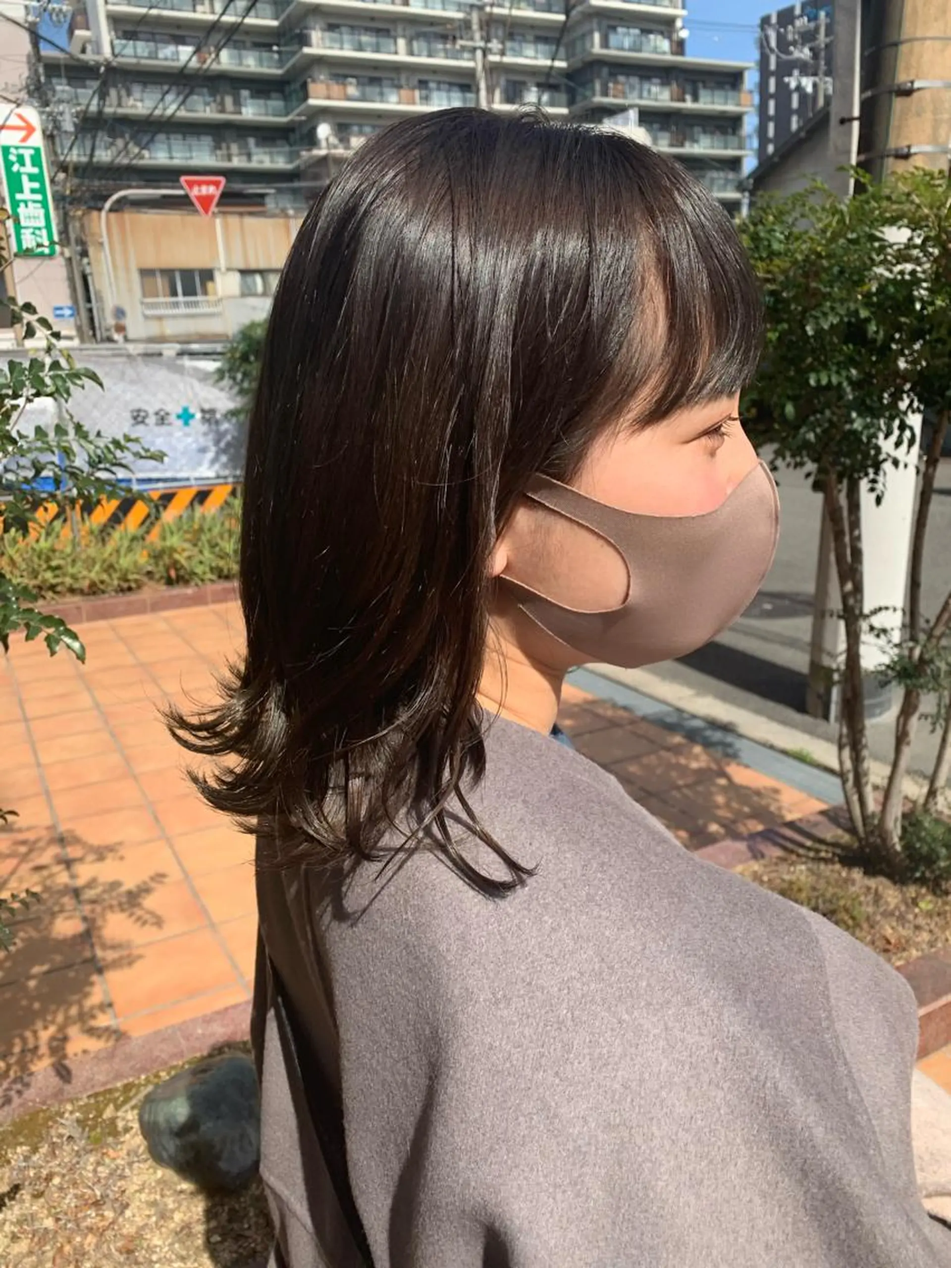 ミディアム カラー ヘアアレンジ カット ヘアカラー トリートメント 中津/柔らかカラー/ ナガオ　イズミのヘアスタイル