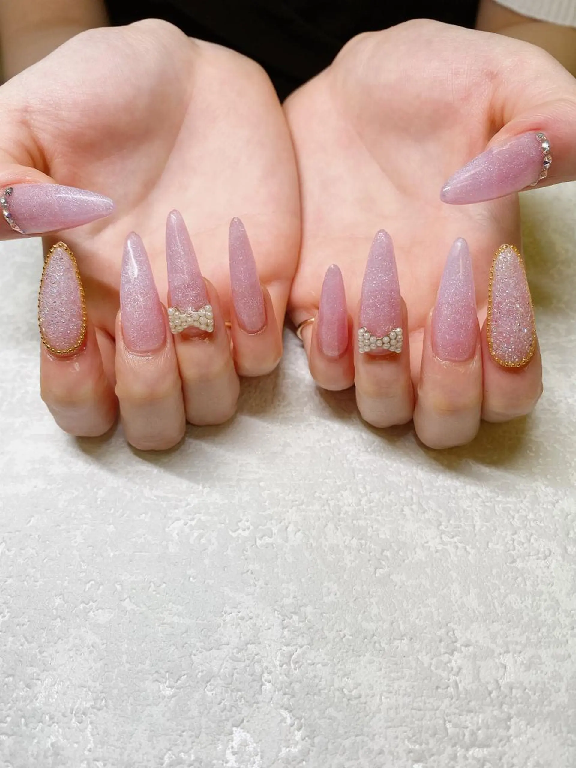 ロング ハンドネイル JNA認定講師🌸 RIEのネイルデザイン