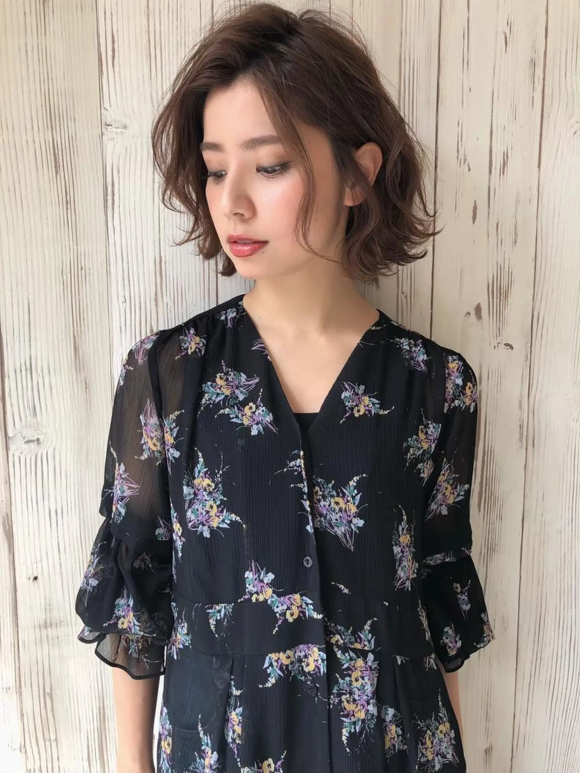 ミディアム カラー ルービック 奈良のヘアスタイル