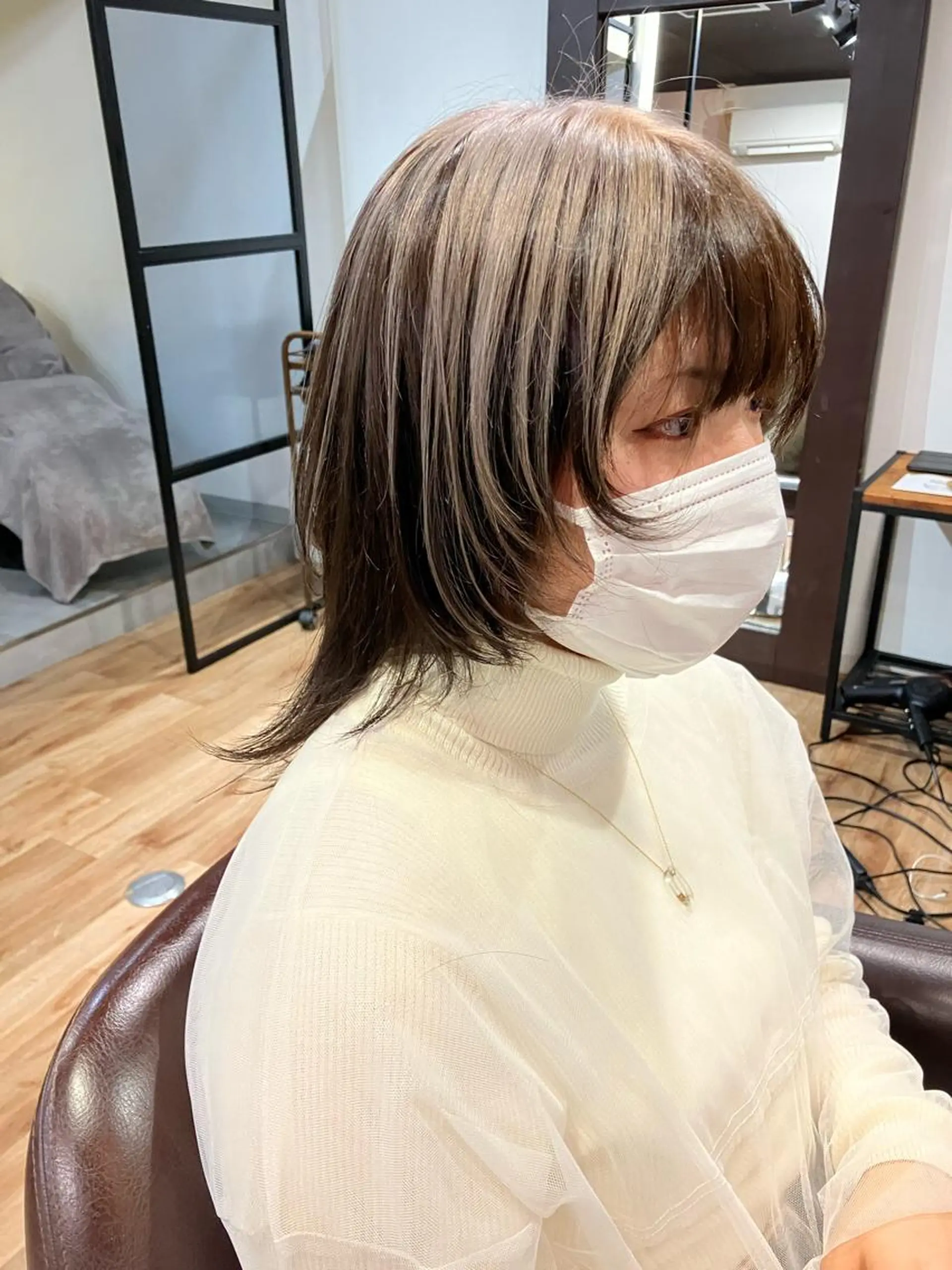 セミロング カラー カット ヘアカラー トリートメント 🍀髪質改善、カラー TAICHI🍀のヘアスタイル