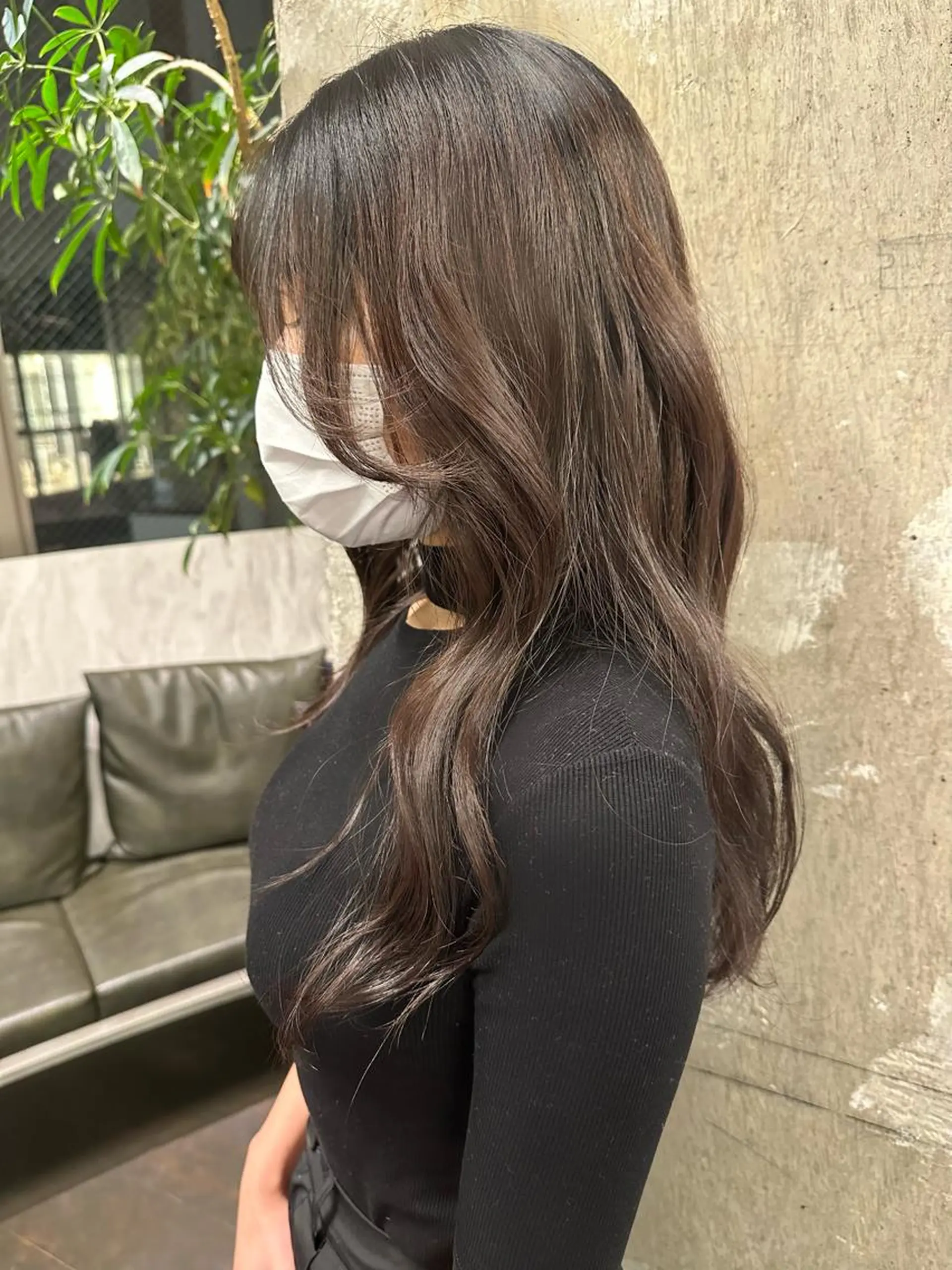 セミロング パーマ セミロングパーマ 韓国風ヘア ストレートパーマ ROBBY表参道所属・木村【ショート/ 耳だしショート】のヘアスタイル