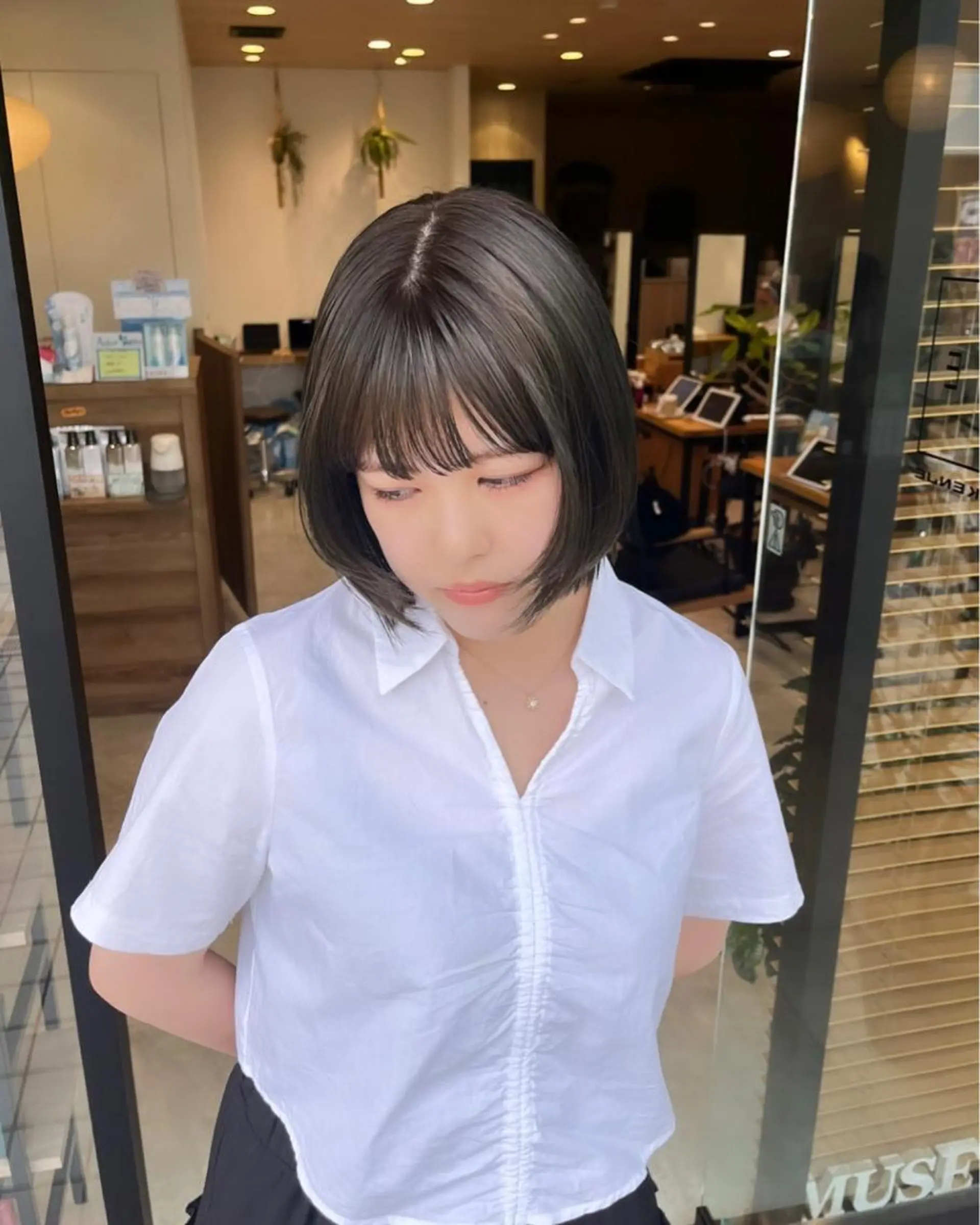 ショート カラー トリートメント ヘッドスパ 産休中です 艶カラー♡オカのヘアスタイル