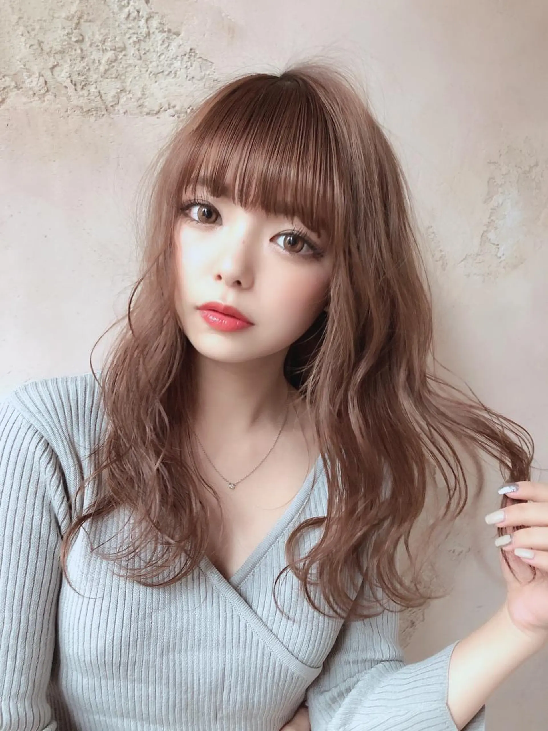 ミディアム クリスマス カット ヘアカラー トリートメント 代表山口ひな 髪質改善のプロのヘアスタイル