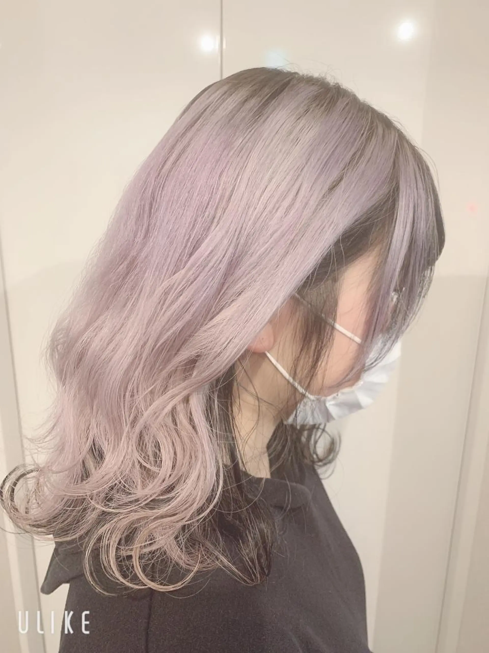 ミディアム カラー ブリーチ ケアブリーチ カット ヘアカラー トリートメント 松岡 恭弘のヘアスタイル