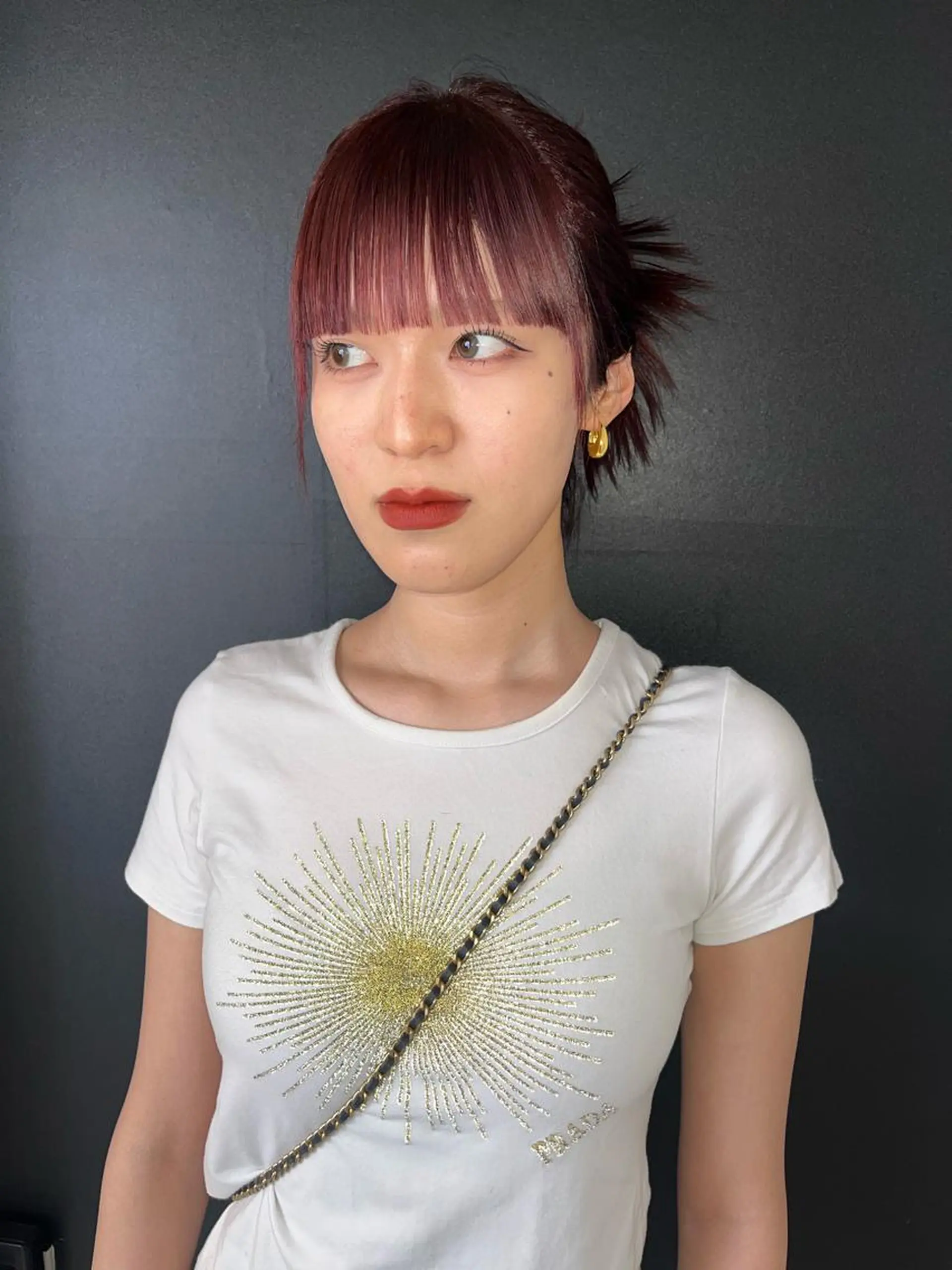 セミロング ヘアカラー @kyoniyy KYONIのヘアスタイル