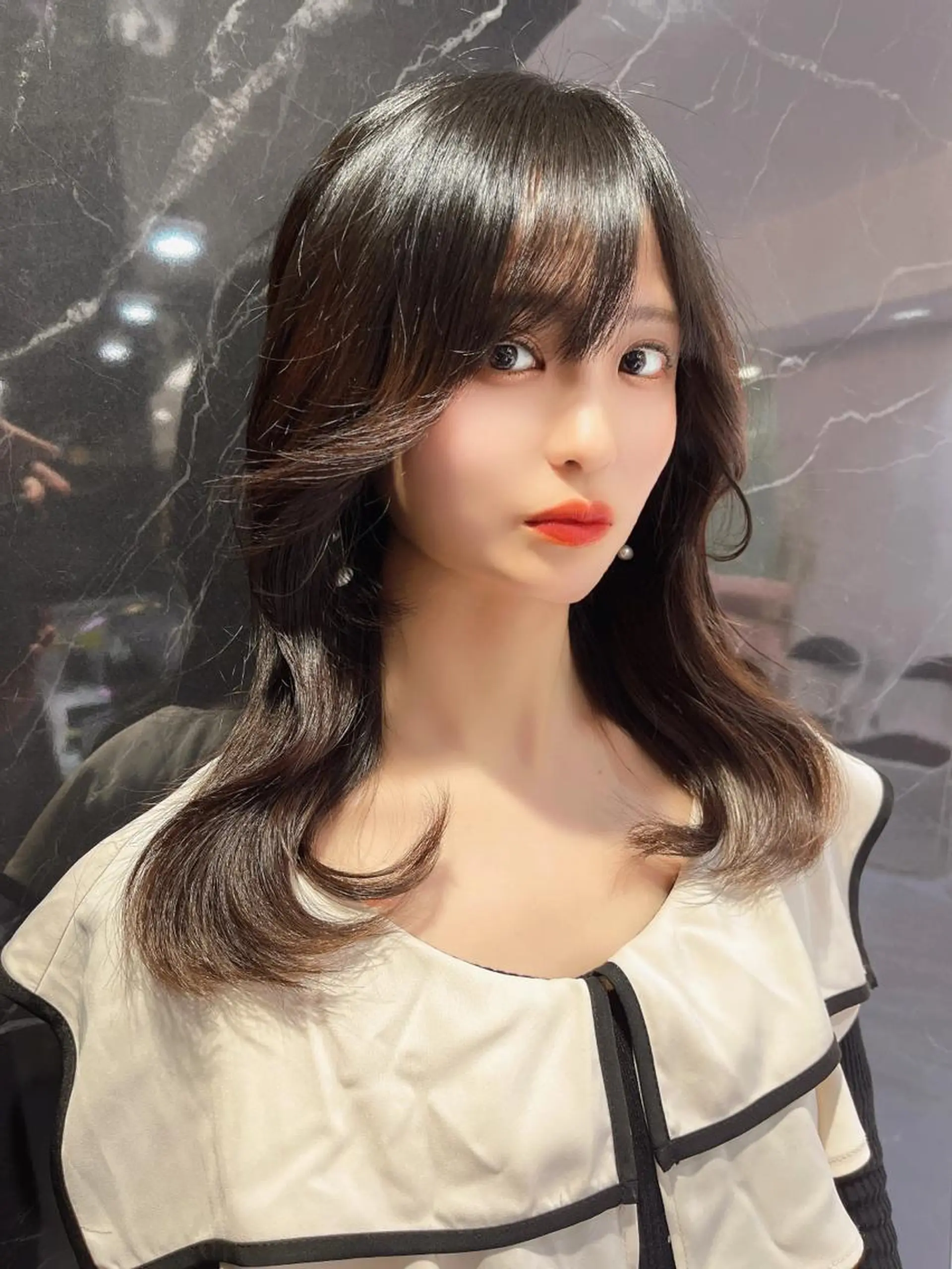 セミロング カラー ヘアアレンジ 韓国レイヤー/ボブ 髪質改善/TAKAのヘアスタイル