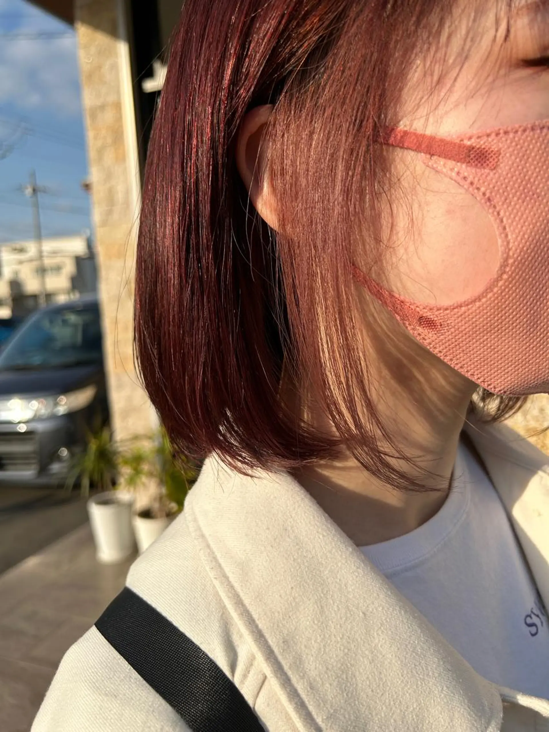 ショート カラー ベージュカラー ラベンダーカラー ピンクカラー ピンクベージュ ピンクラベンダー 河野 いずみのヘアスタイル