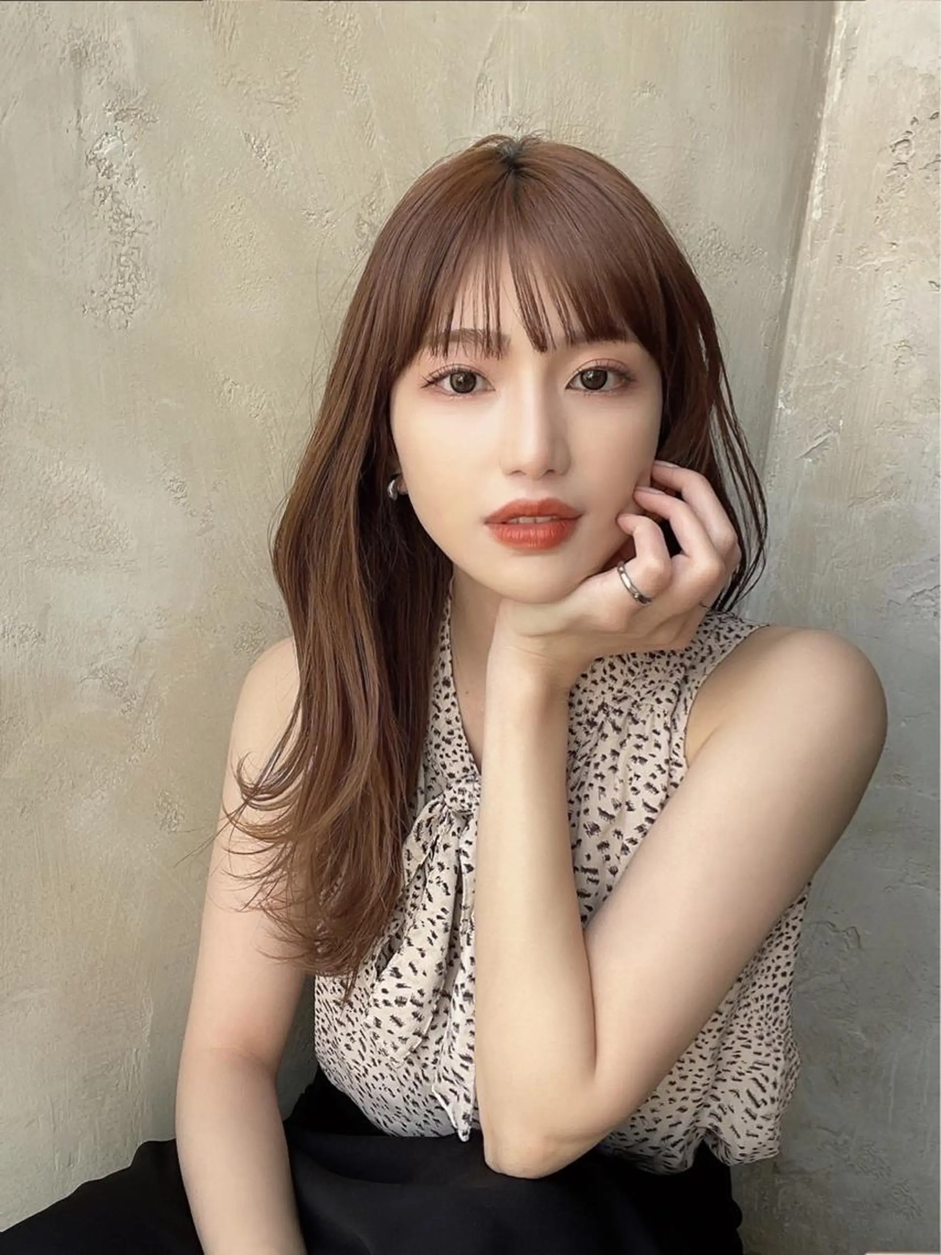 セミロング カット ヘアカラー トリートメント モテ髪🤍こなれヘア 藤山裕大のヘアスタイル