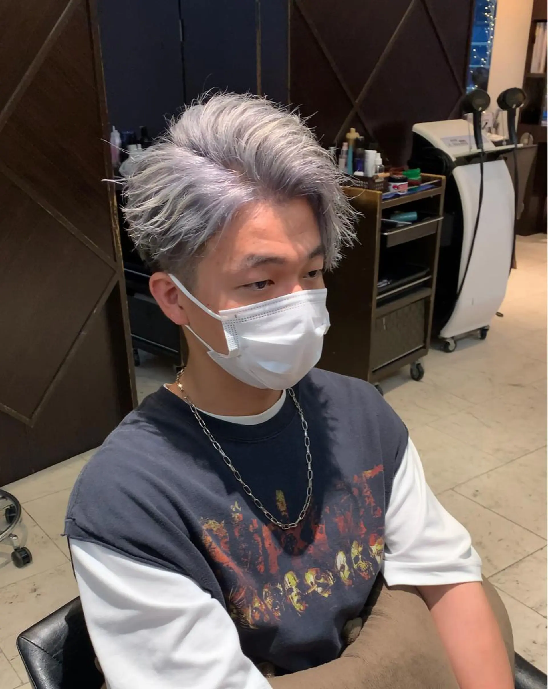カラー メンズ シルバー カット ヘアカラー トリートメント メンズ専門　井藤 雅也のヘアスタイル