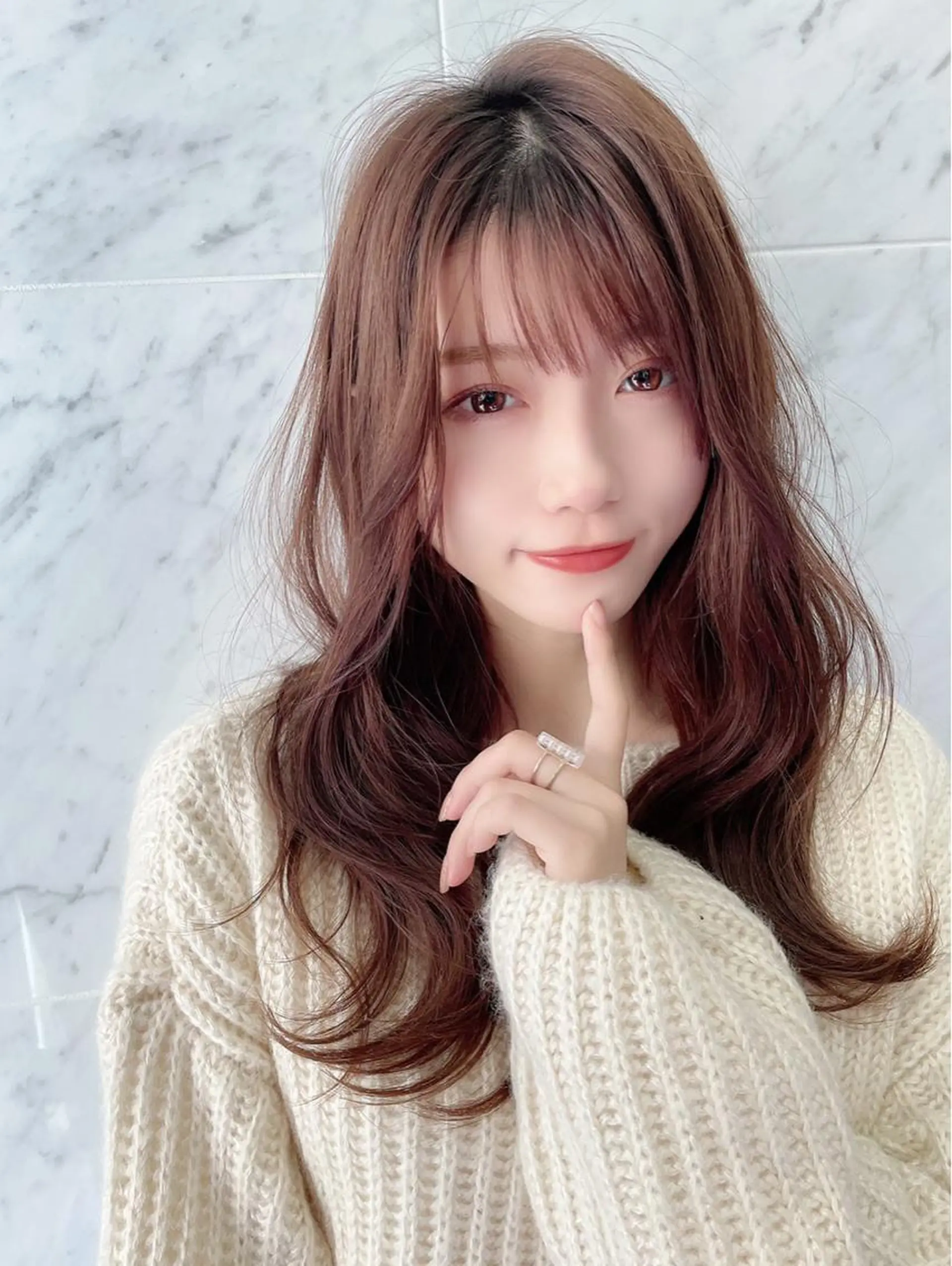 セミロング カット ヘアカラー トリートメント ボンドストーリーノヴァ所属・❣️小顔・髪質改善 ❣️三浦正也のヘアスタイル