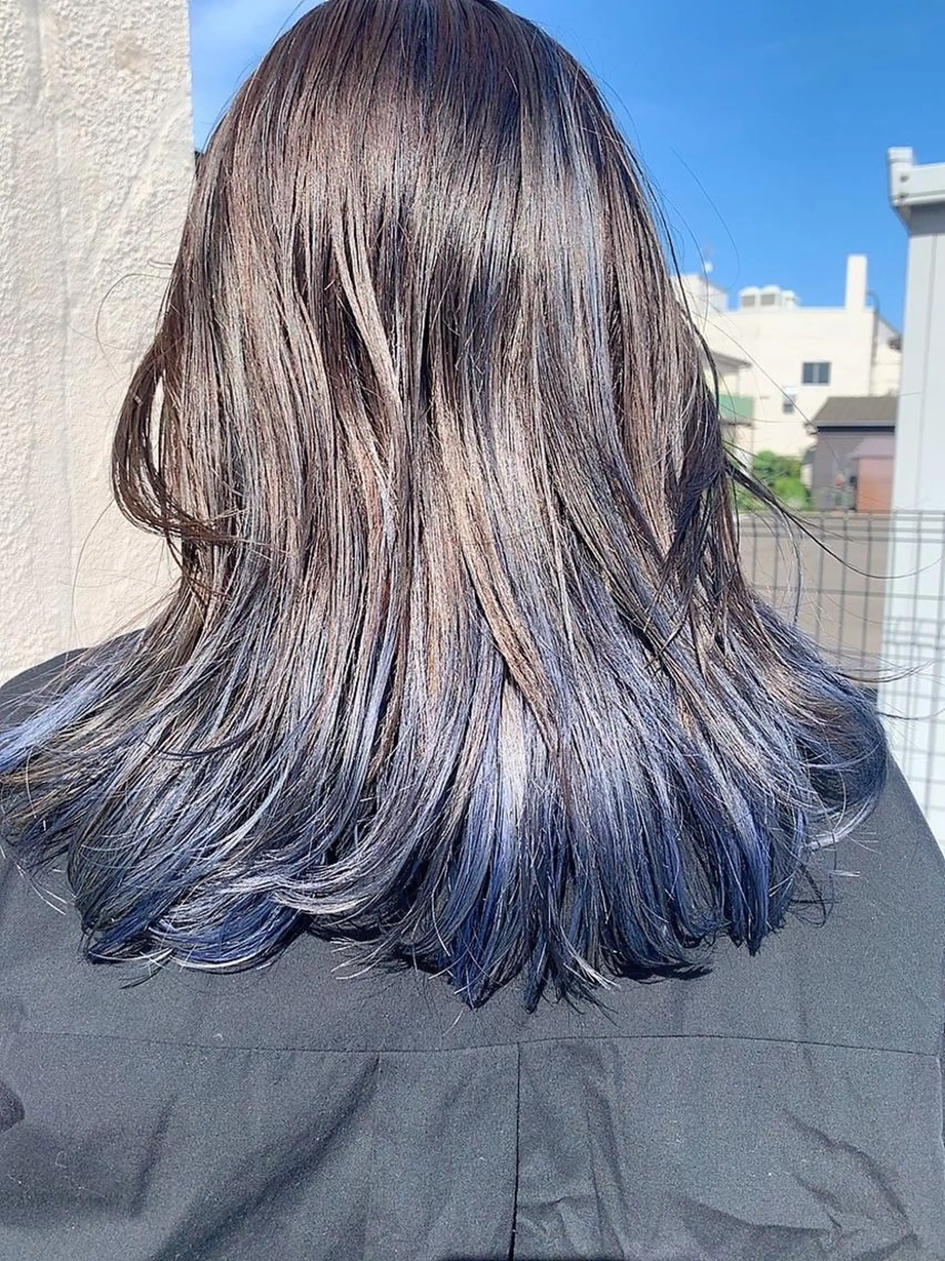 ミディアム カラー ヘアアレンジ 齋藤 志穂のヘアスタイル