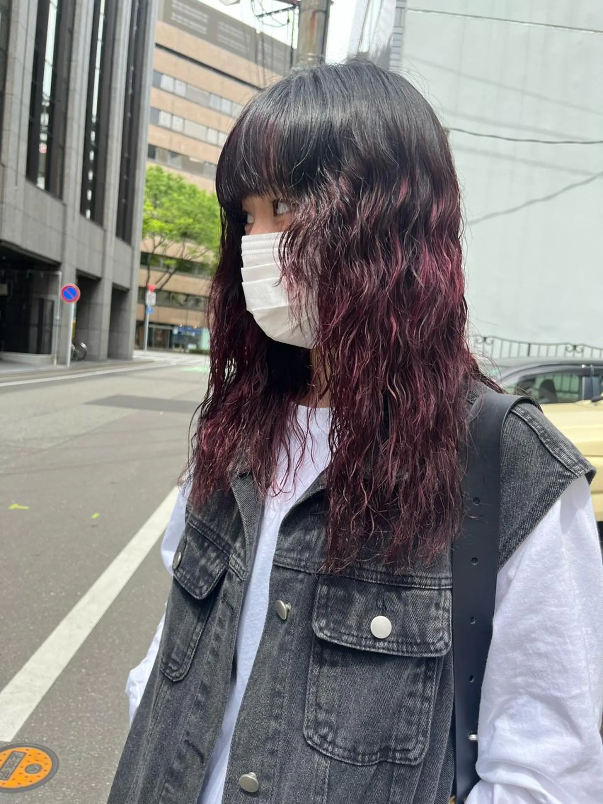 カラー カット ヘアカラー こまつばらみお/レイ ヤー/ダブルカラーのヘアスタイル