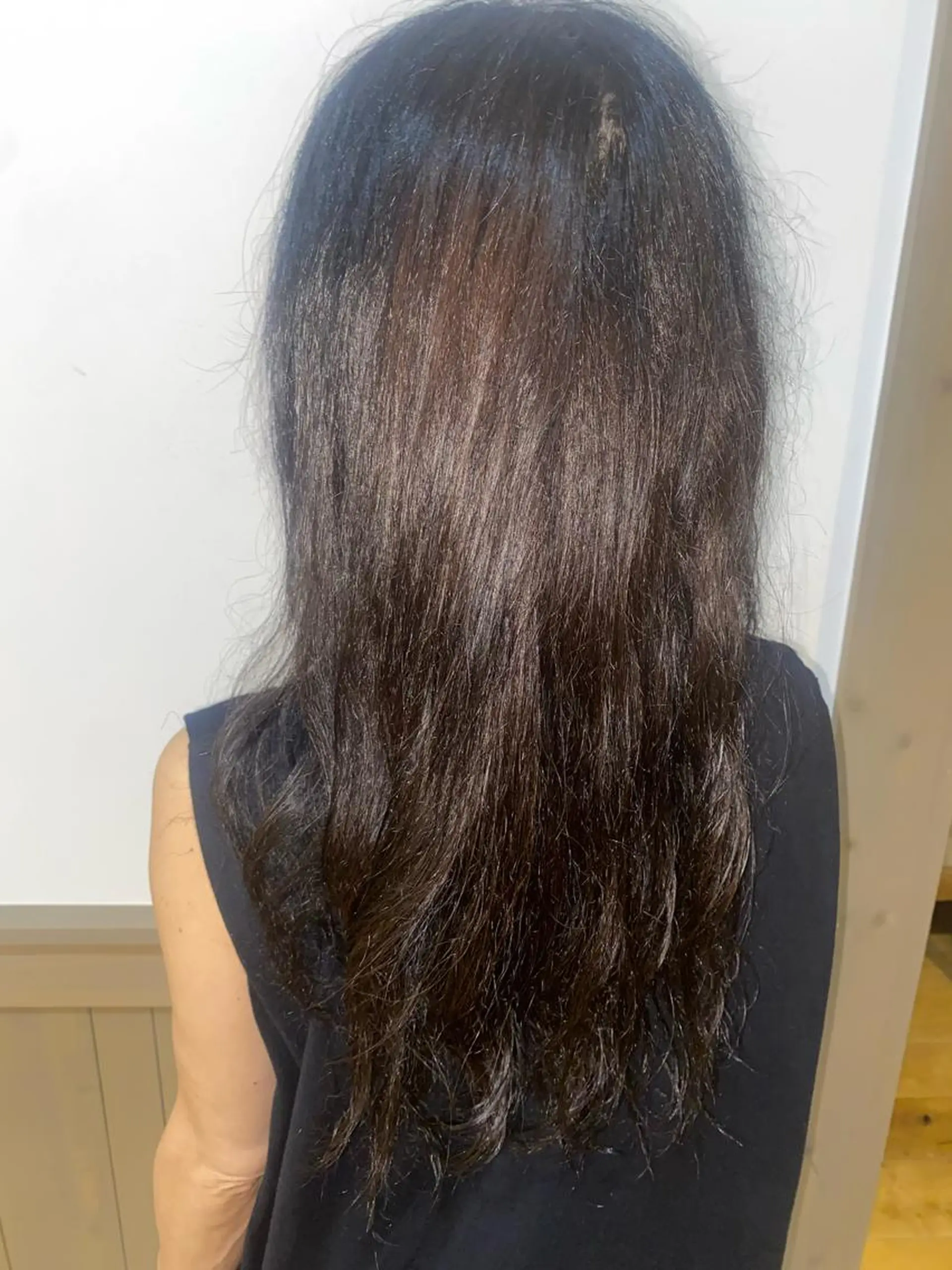 ロング カラー パーマ ヘアカラー 森 瑞希のヘアスタイル