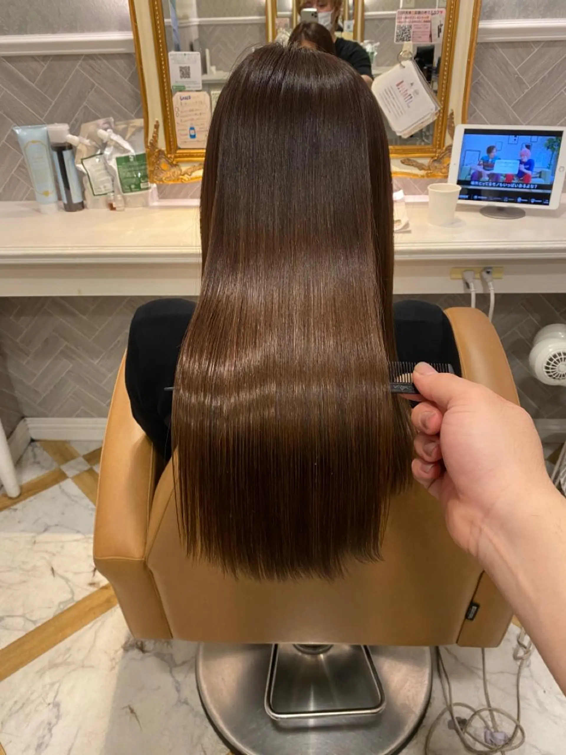 セミロング 韓国ヘア/艶カラー /田中悠佑のヘアスタイル